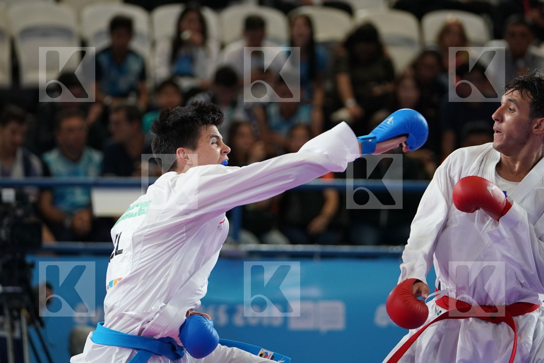 NABIL ECH-CHAABI (MOROCCO) vs RAUKAWA JEFFERIES (NEW ZEALAND) in Senior Kumite 68+ Kg - Qualification