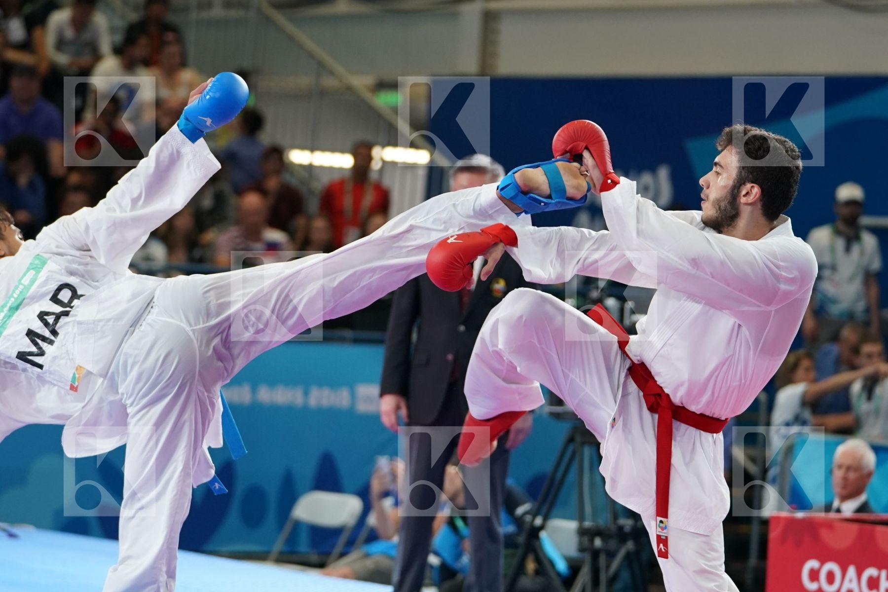 ENES BULUT (TURKEY) vs NABIL ECH-CHAABI (MOROCCO) in Senior Kumite 68+ Kg - Qualification