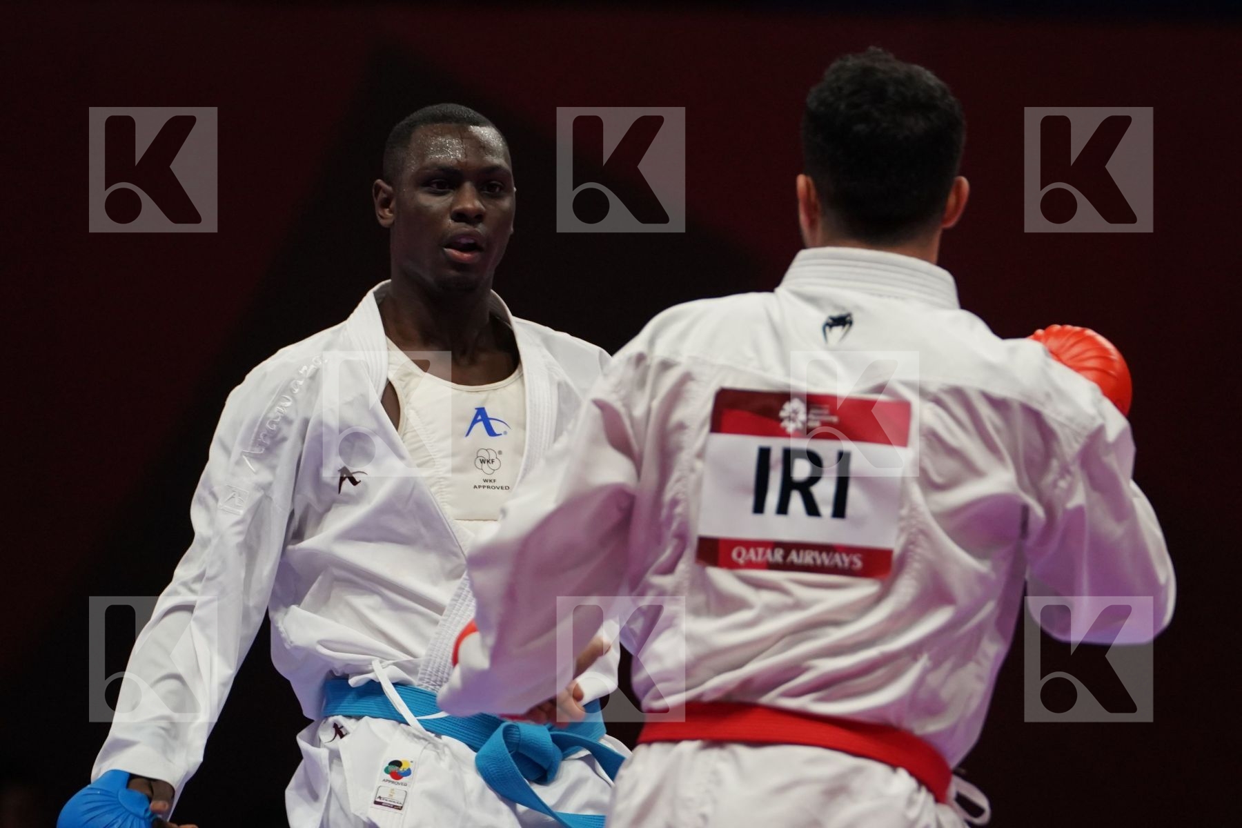 SAJAD GANJZADEH (ISLAMIC REPUBLIC OF IRAN) vs TAREG ALI HAMEDI (SAUDI ARABIA) in Senior Kumite 84+ Kg - Qualification