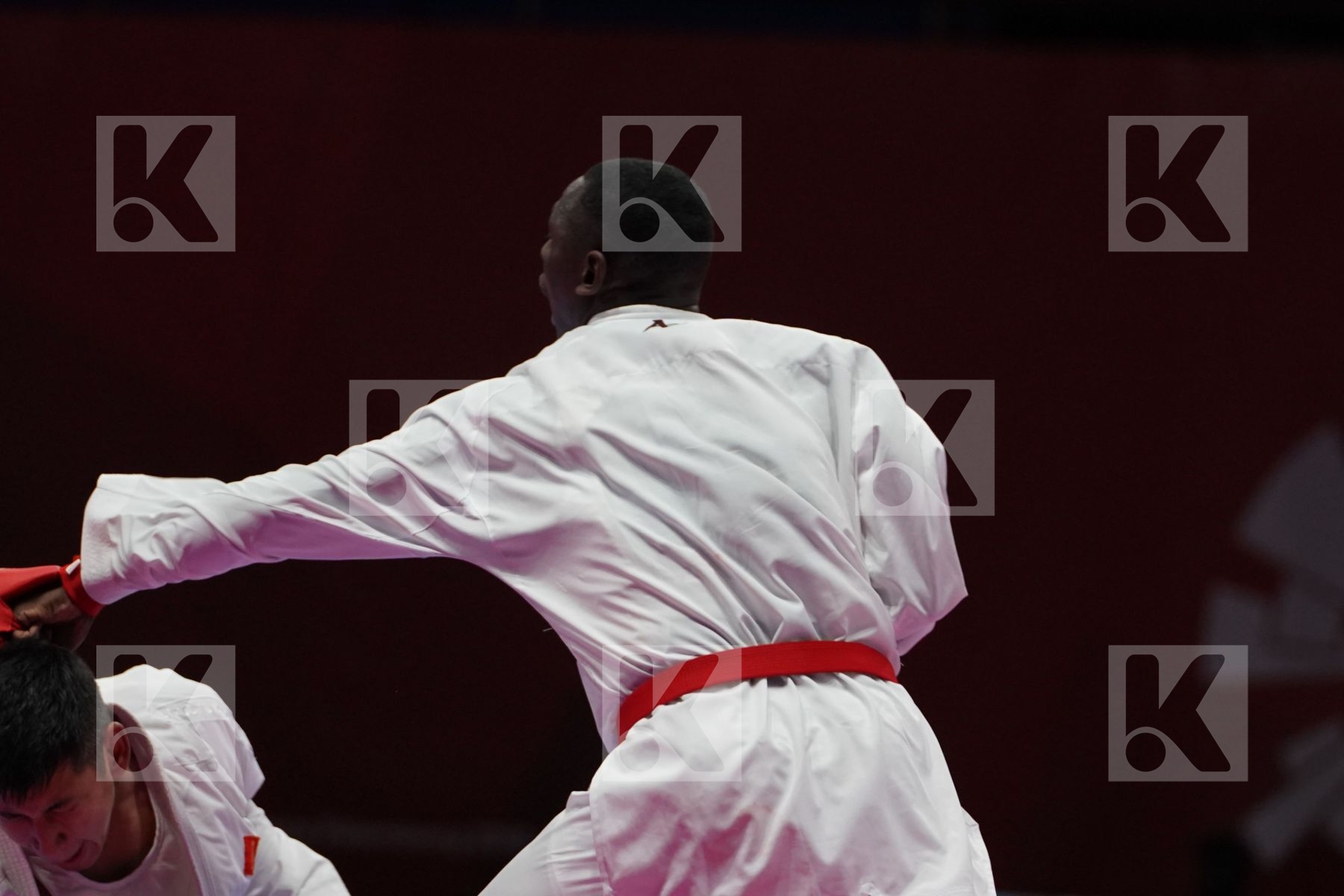 TAREG ALI HAMEDI (SAUDI ARABIA) vs THODNY PHONGSAMPHAN (LAO PEOPLE`S DEMOCRATIC REPUBLIC) in Senior Kumite 84+ Kg - Bronze bout