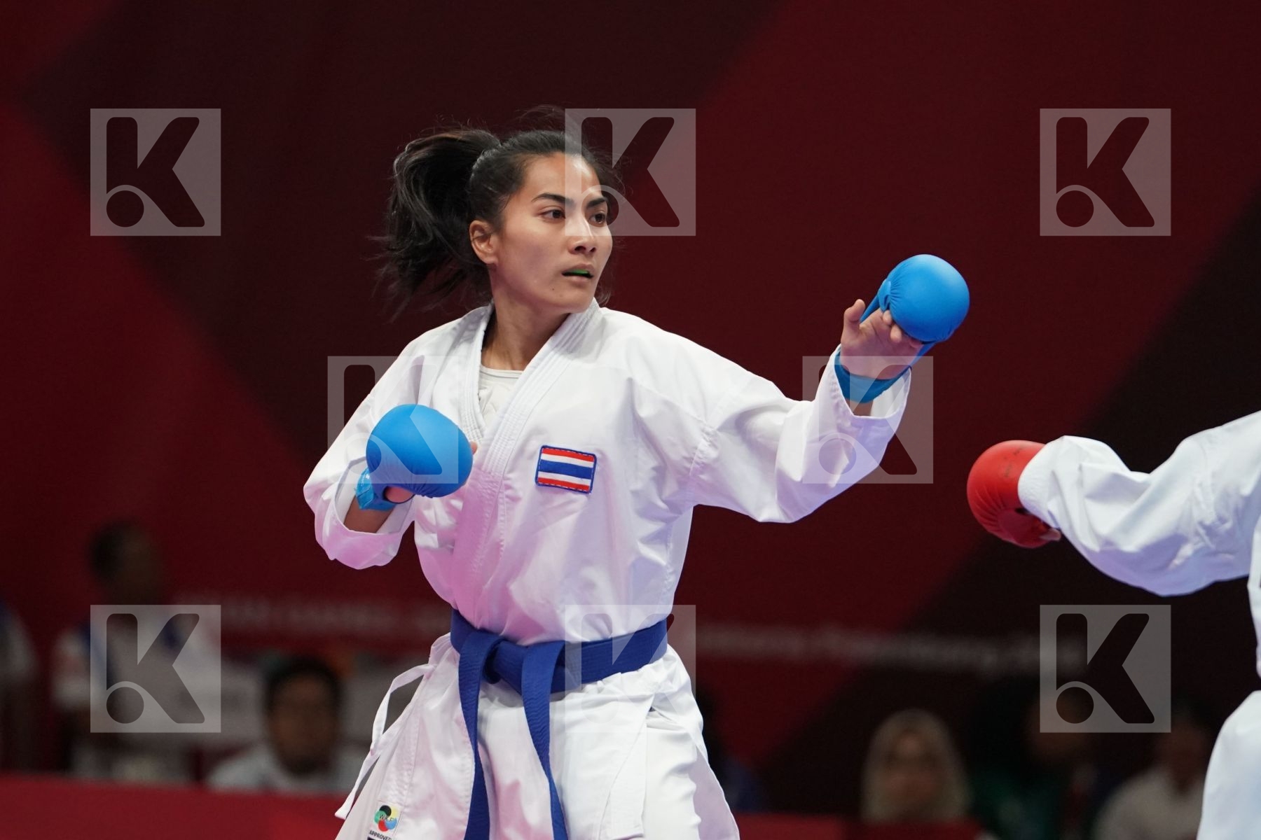 COKORDA ISTRI AGUNG SANISTYARANI (INDONESIA) vs TIPPAWAN KHAMSI (THAILAND) in Senior Kumite -55 Kg - Qualification