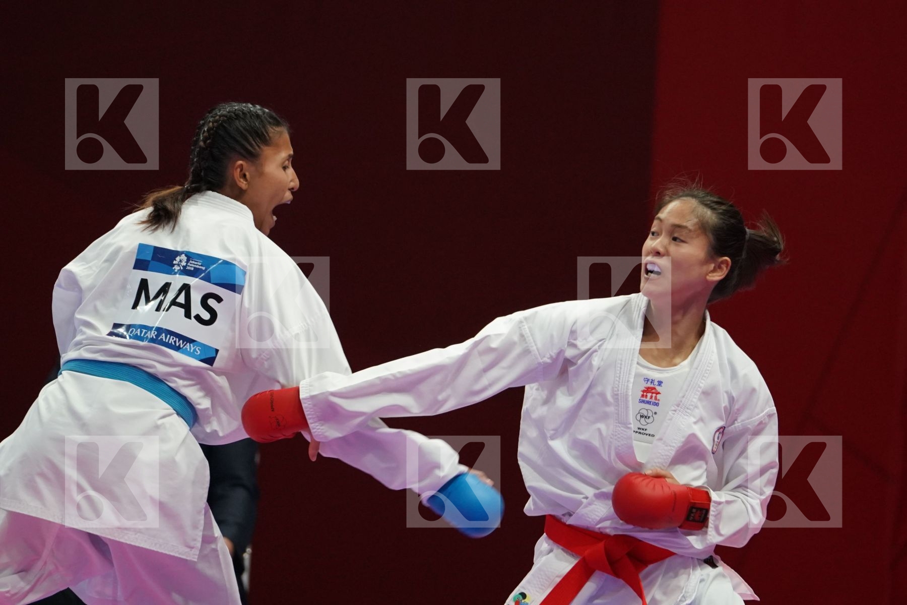 TZUYUN WEN (CHINESE TAIPEI) vs SYAKILLA SALNI JEFRY KRISNAN (MALAYSIA) in Senior Kumite -55 Kg - Qualification