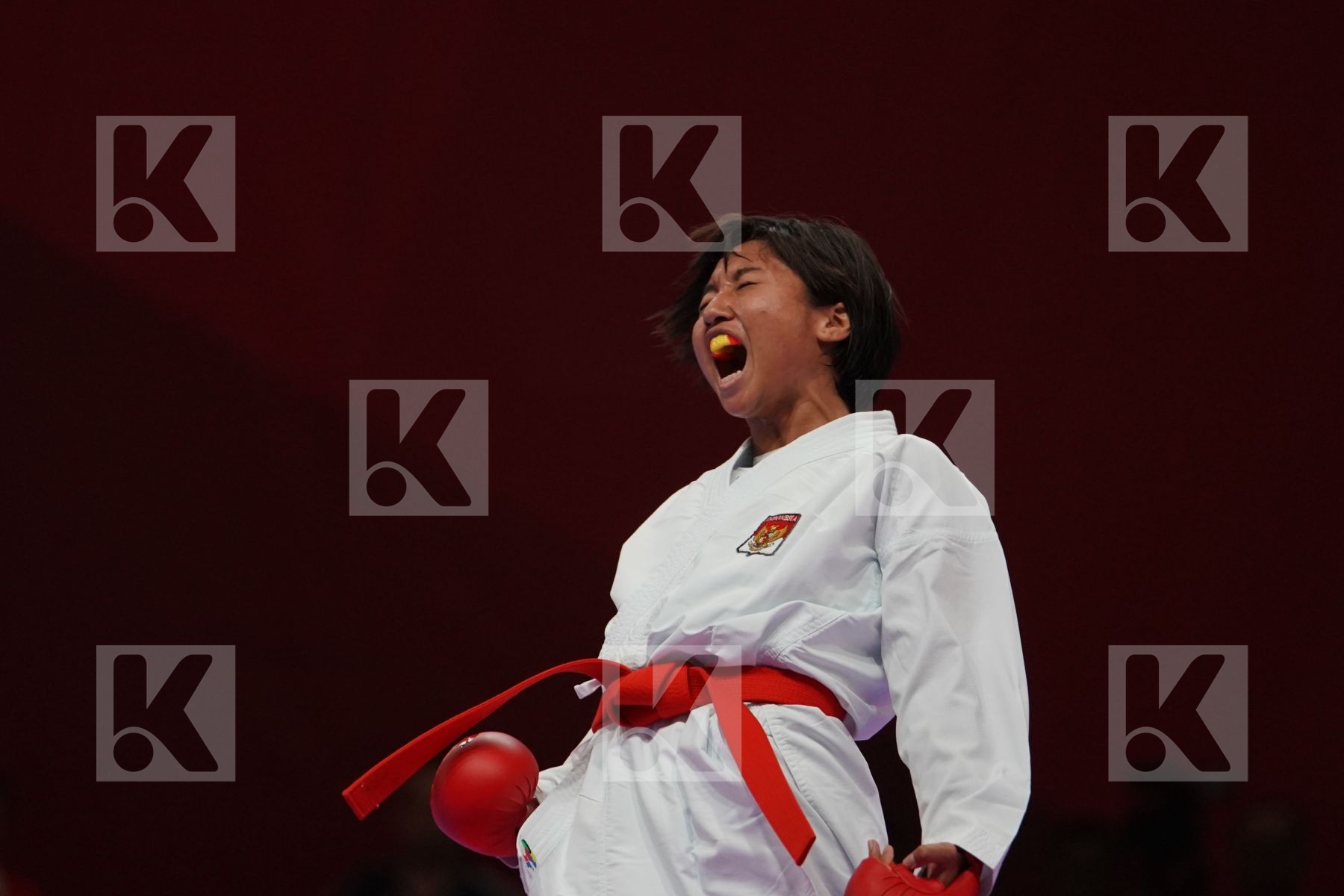 COKORDA ISTRI AGUNG SANISTYARANI (INDONESIA) vs JIAMEI DING (CHINA) in Senior Kumite -55 Kg - Bronze bout