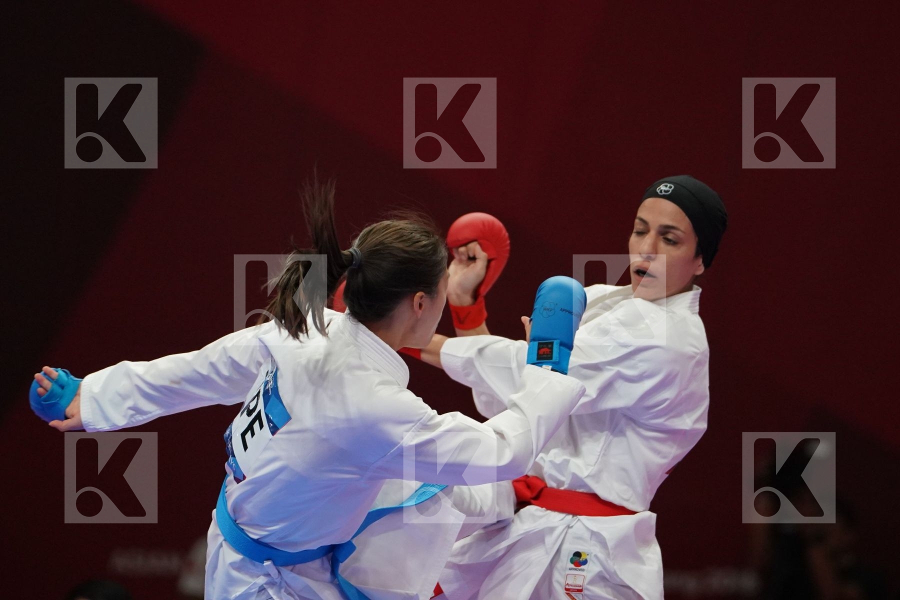 TARAVAT KHAKSAR (ISLAMIC REPUBLIC OF IRAN) vs TZUYUN WEN (CHINESE TAIPEI) in Senior Kumite -55 Kg - Final bout