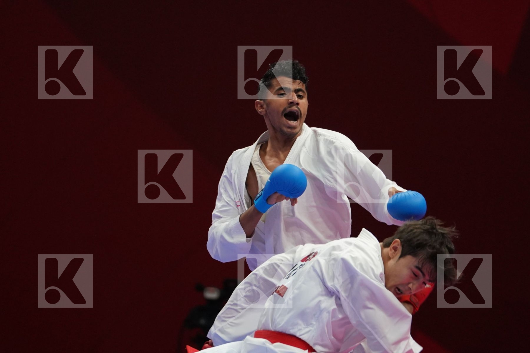 SADRIDDIN SAYMATOV (UZBEKISTAN) vs SULTAN JAMAN ALZAHRANI (SAUDI ARABIA) in Senior Kumite -60 Kg - Qualification