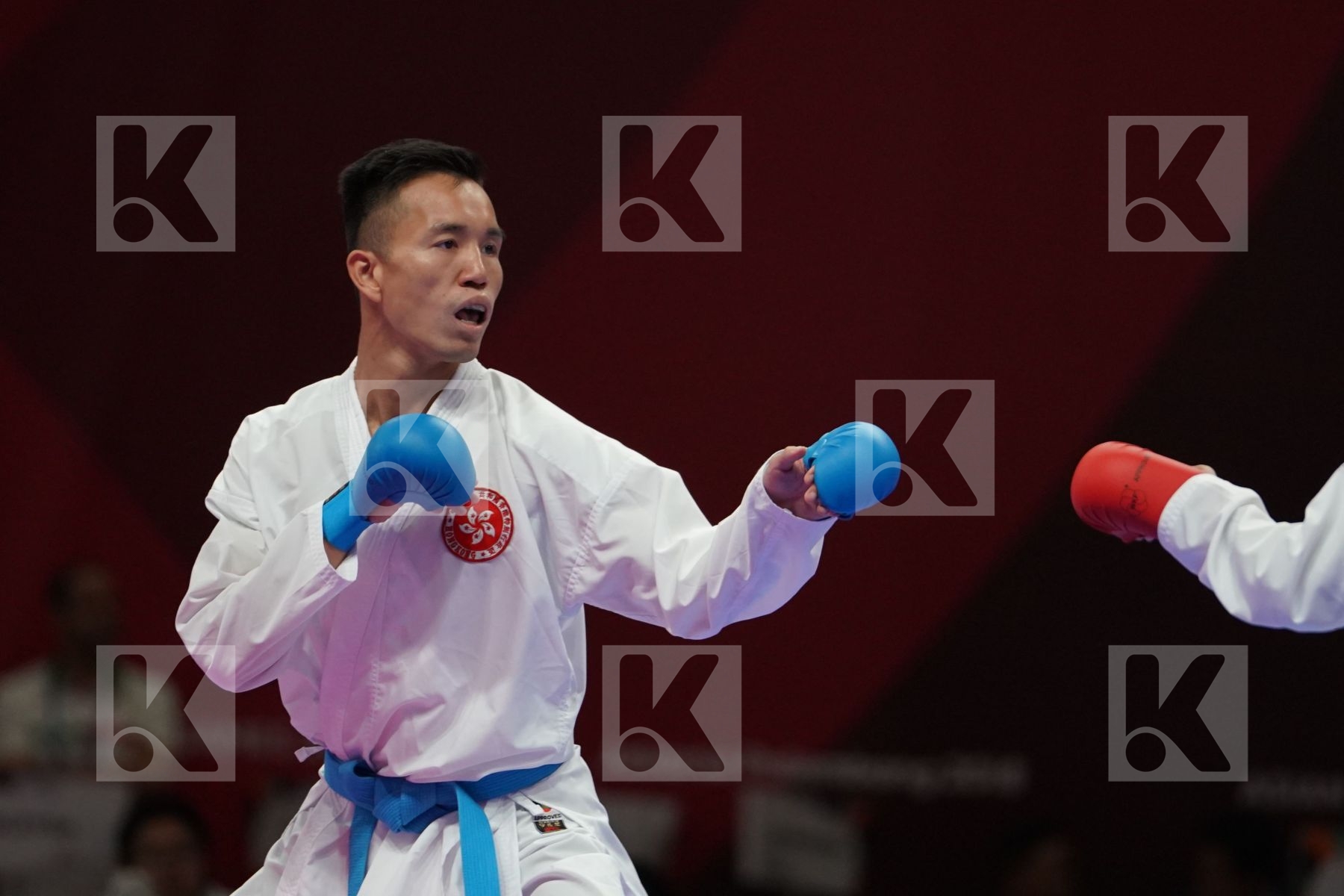 RIFKI ARDIANSYAH ARROSYIID (INDONESIA) vs CHUN HO LEE (HONG KONG) in Senior Kumite -60 Kg - Qualification