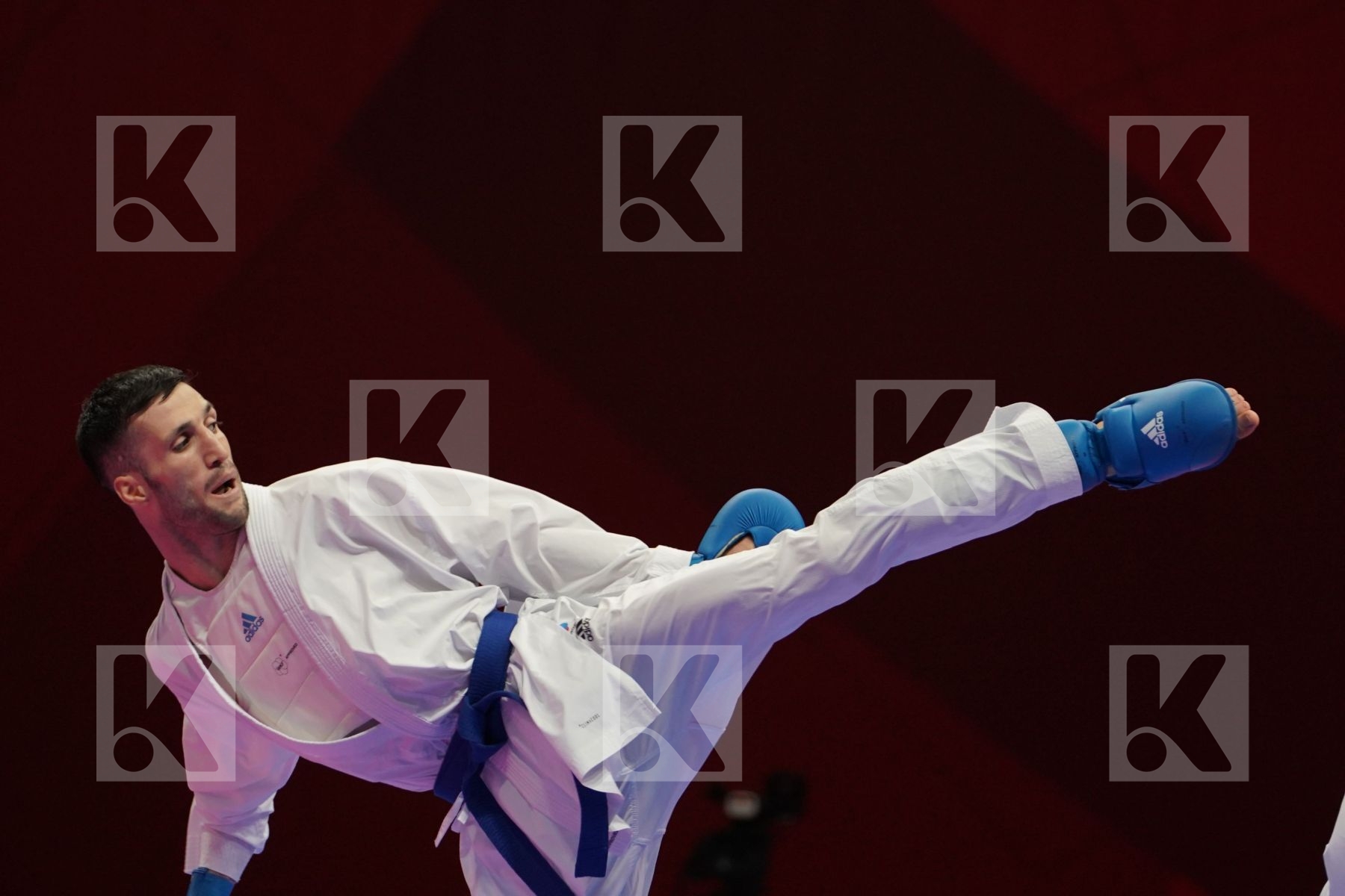 SADRIDDIN SAYMATOV (UZBEKISTAN) vs AMIR MAHDI ZADEH (ISLAMIC REPUBLIC OF IRAN) in Senior Kumite -60 Kg - Qualification