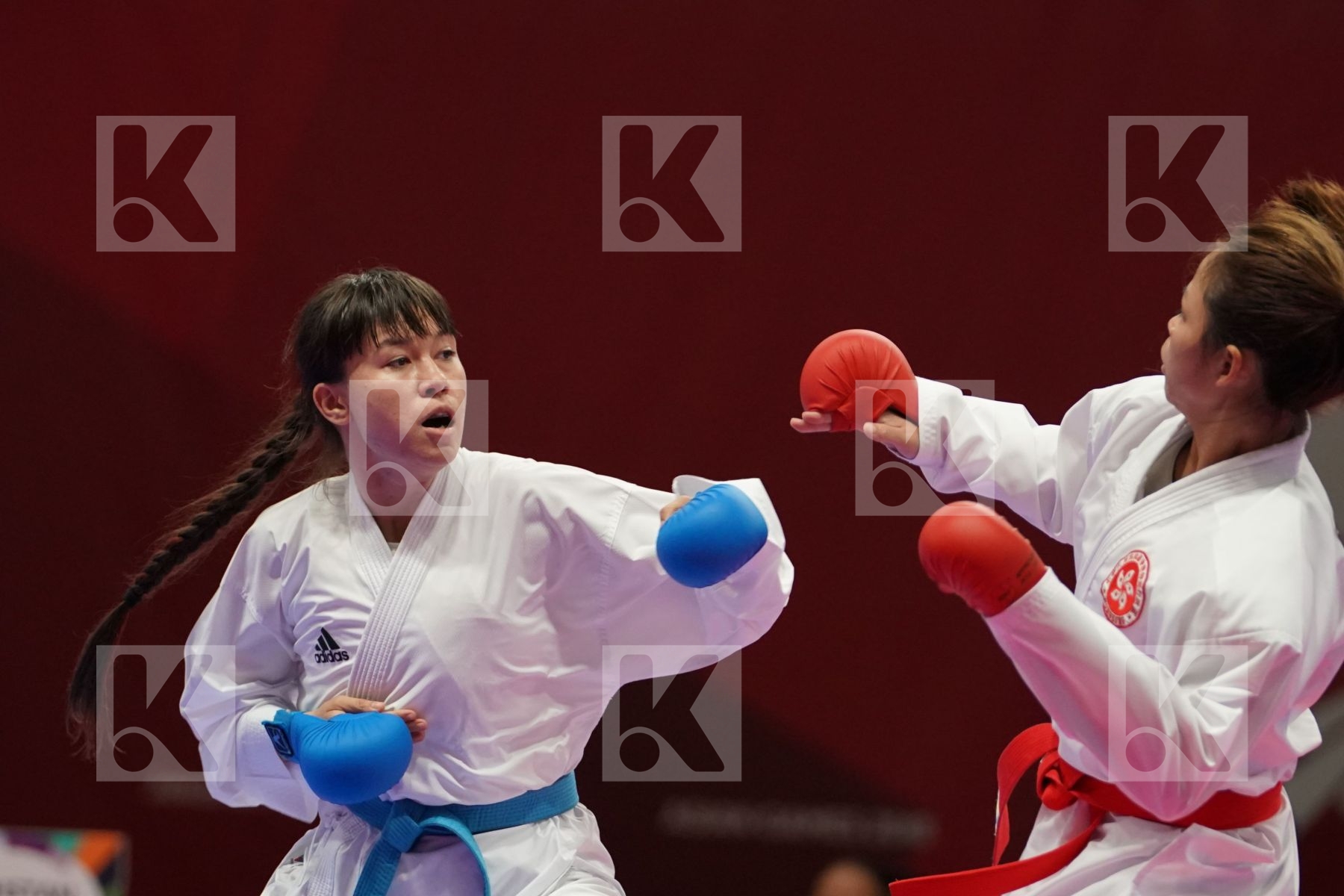 WAN YU CHOI (HONG KONG) vs MADINA UTELBAYEVA (KAZAKHSTAN) in Senior Kumite Ð 61 Kg - Bronze