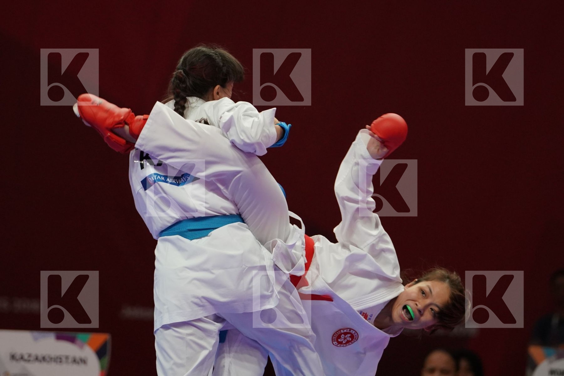 WAN YU CHOI (HONG KONG) vs MADINA UTELBAYEVA (KAZAKHSTAN) in Senior Kumite Ð 61 Kg - Bronze