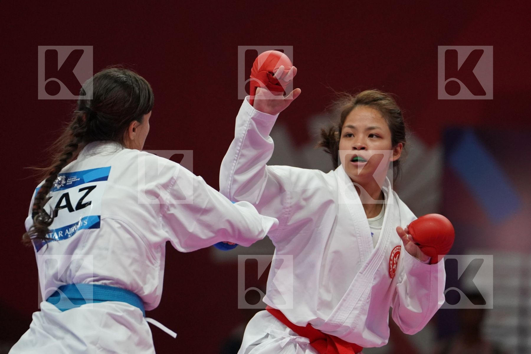 WAN YU CHOI (HONG KONG) vs MADINA UTELBAYEVA (KAZAKHSTAN) in Senior Kumite Ð 61 Kg - Bronze