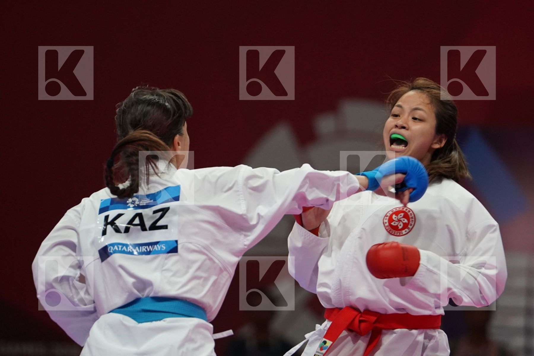 WAN YU CHOI (HONG KONG) vs MADINA UTELBAYEVA (KAZAKHSTAN) in Senior Kumite Ð 61 Kg - Bronze