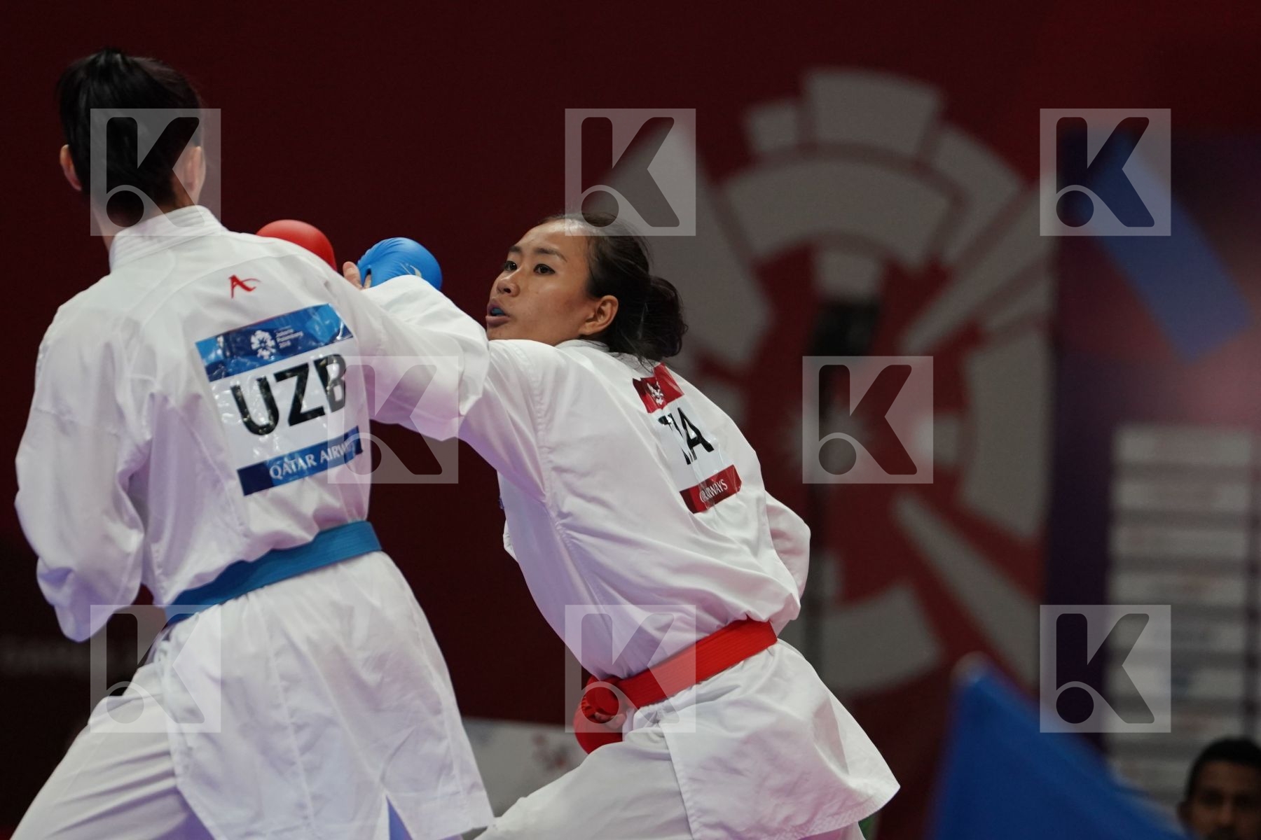 ARM SUKKIAW (THAILAND) vs BARNO MIRZAEVA (UZBEKISTAN) in Senior Kumite Ð 61 Kg - Bronze