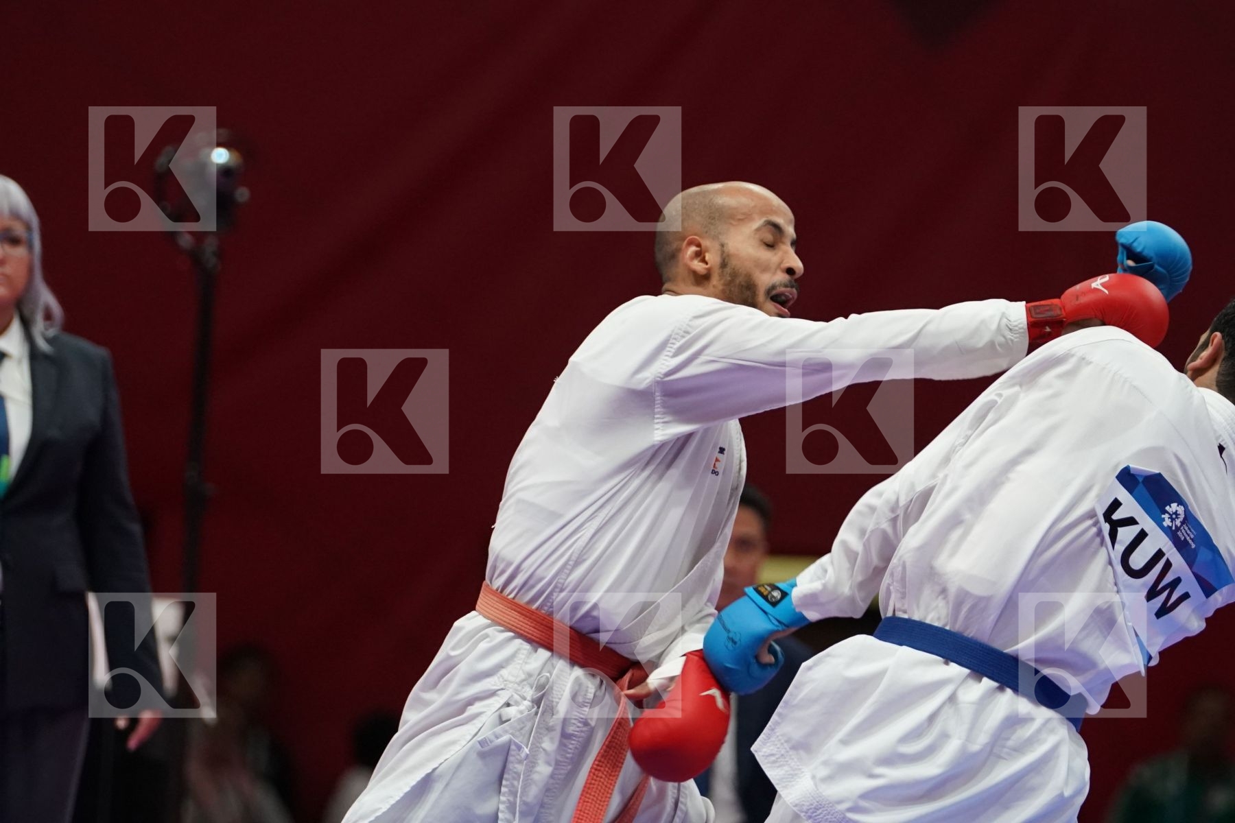 FAHAD ATIAH ALKHATHAMI (SAUDI ARABIA) vs ALI ABDULAZIZ (KUWAIT) in Senior Kumite -67 Kg - Qualification