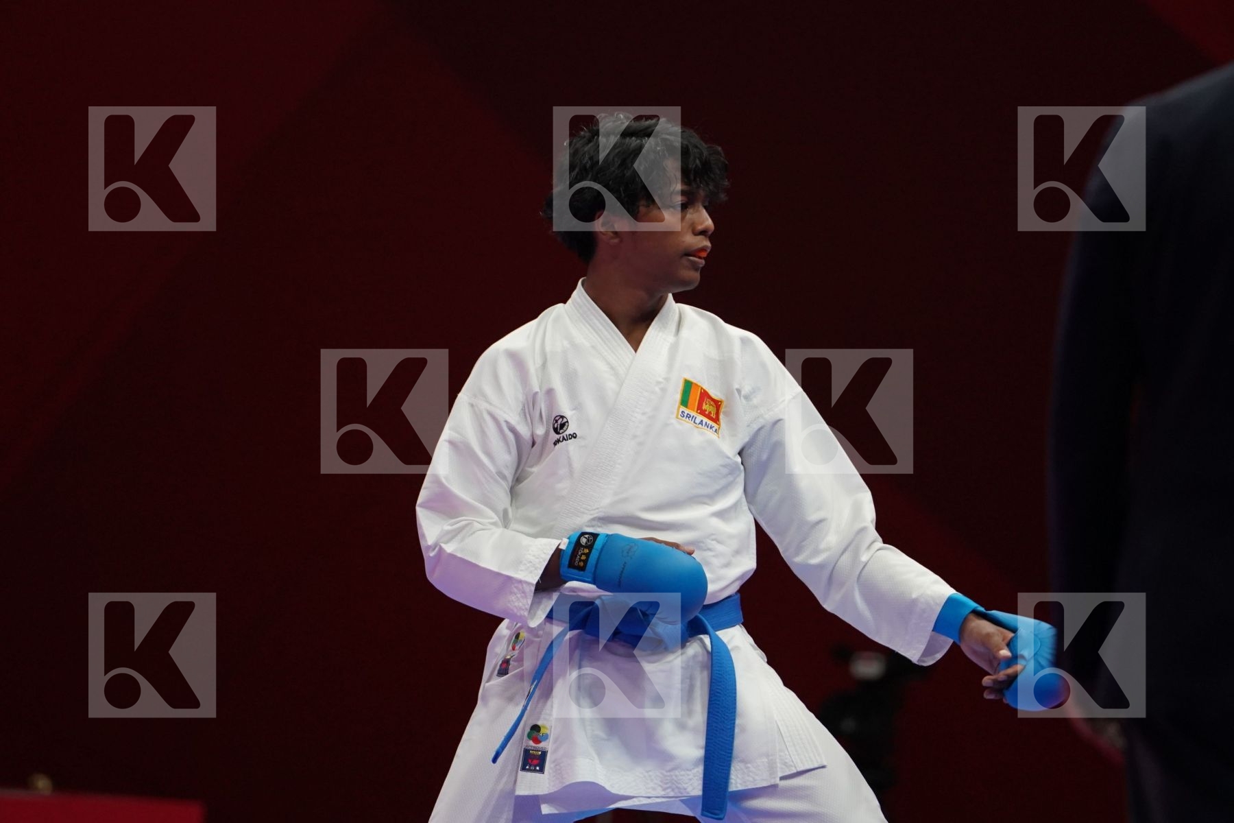 DIDAR AMIRALI (KAZAKHSTAN) vs AKIHIRO LOKUKALUGE (SRI LANKA) in Senior Kumite -67 Kg - Qualification