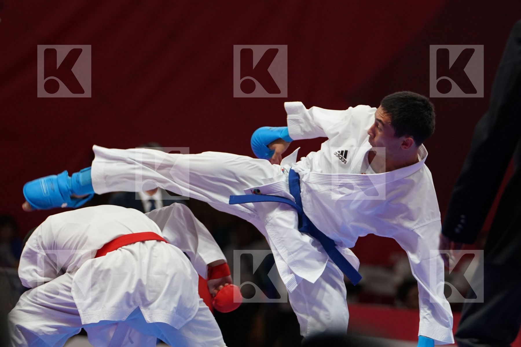 ALI ABDULAZIZ (KUWAIT) vs DIDAR AMIRALI (KAZAKHSTAN) in Senior Kumite -67 Kg - Final