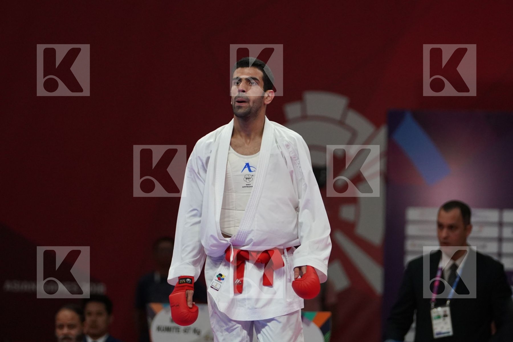 ALI ABDULAZIZ (KUWAIT) vs DIDAR AMIRALI (KAZAKHSTAN) in Senior Kumite -67 Kg - Final