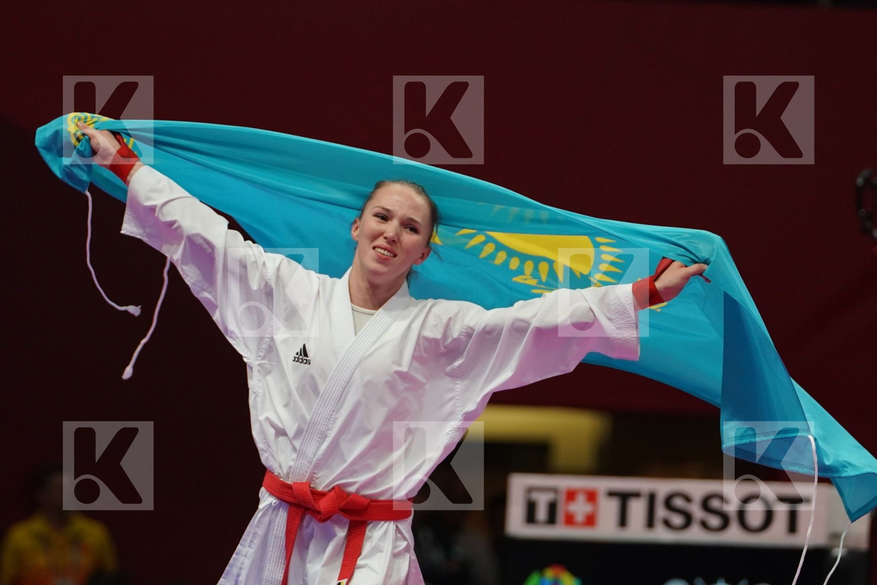 GUZALIYA GAFUROVA (KAZAKHSTAN) vs LINGLING TANG (CHINA) in Senior Kumite Ð 68 Kg - final