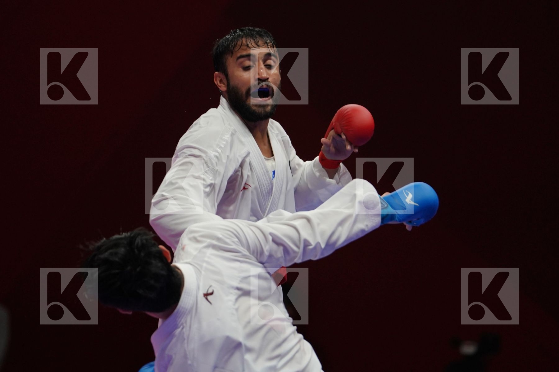 SAADI GHULAM ABBAS (PAKISTAN) vs RAEF ADEL ALTURKISTANI (SAUDI ARABIA) in Senior Kumite Ð 75 Kg - Qualification