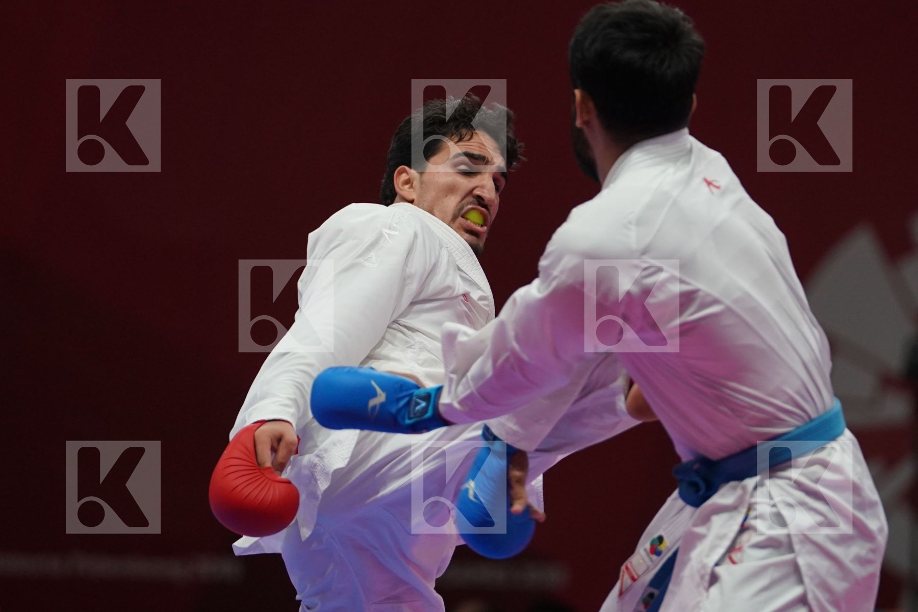 BASHAR ALNAJJAR (JORDAN) vs SAADI GHULAM ABBAS (PAKISTAN) in Senior Kumite Ð 75 Kg - bronze