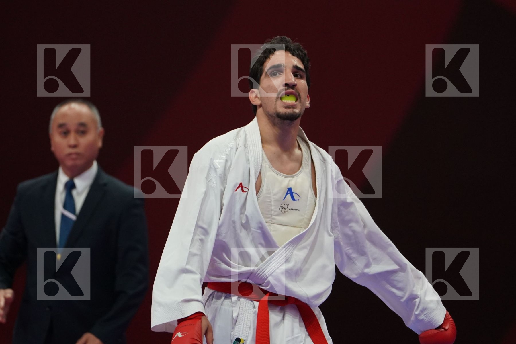 BASHAR ALNAJJAR (JORDAN) vs SAADI GHULAM ABBAS (PAKISTAN) in Senior Kumite Ð 75 Kg - bronze