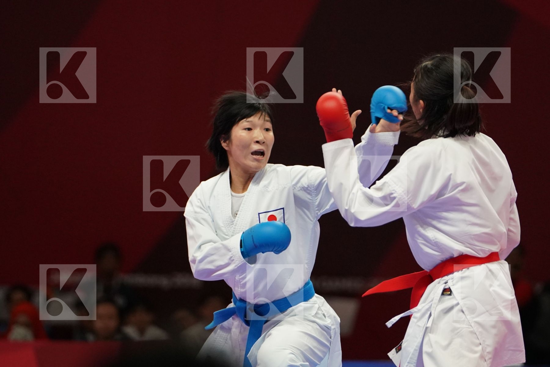 SRUNITA SARI SUKATENDEL (INDONESIA) vs MIHO MIYAHARA (JAPAN) in Senior Kumite -50 Kg - Qualification