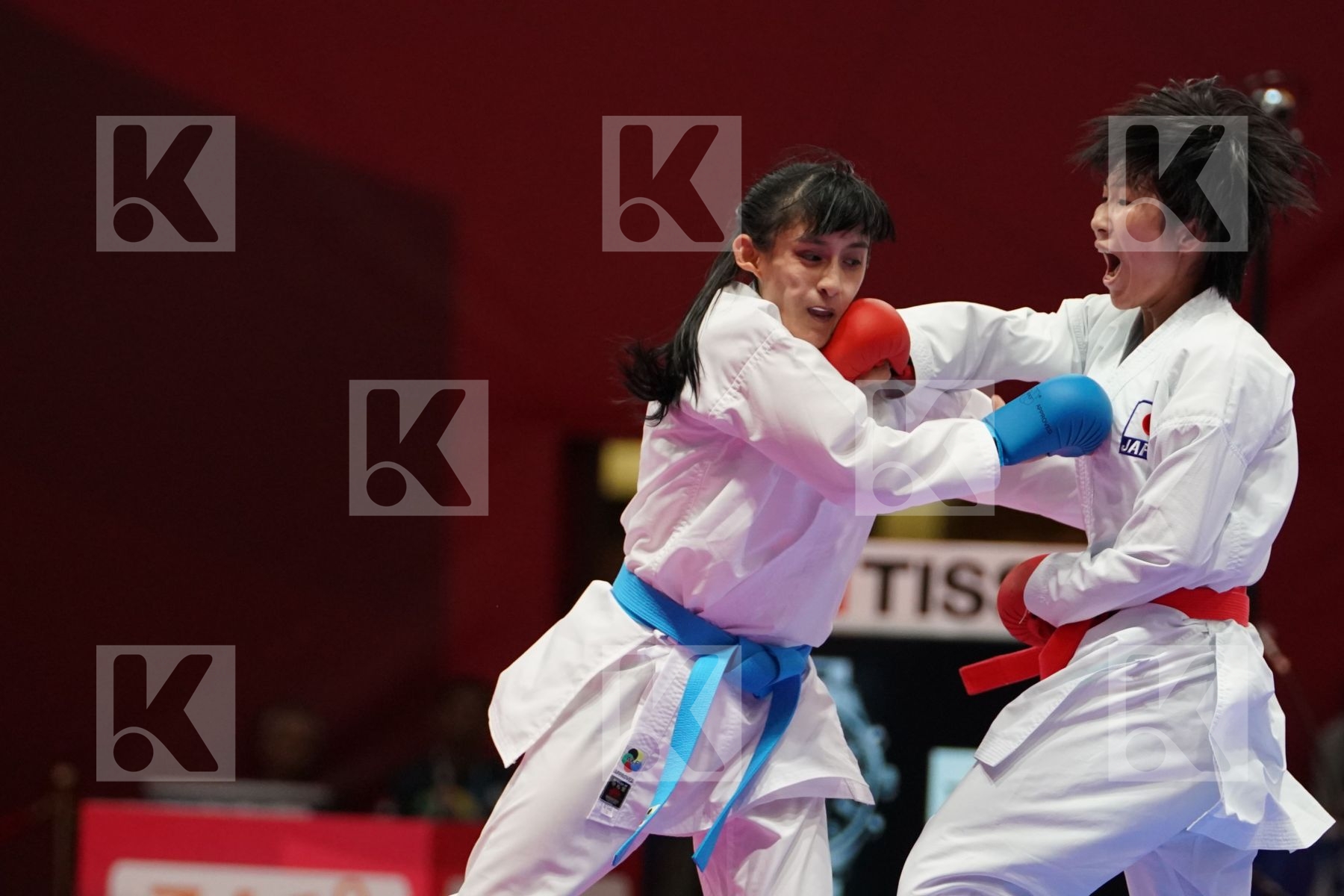 MIHO MIYAHARA (JAPAN) vs SHIAUSHUANG GU (CHINESE TAIPEI) in Senior Kumite -50 Kg - Qualification