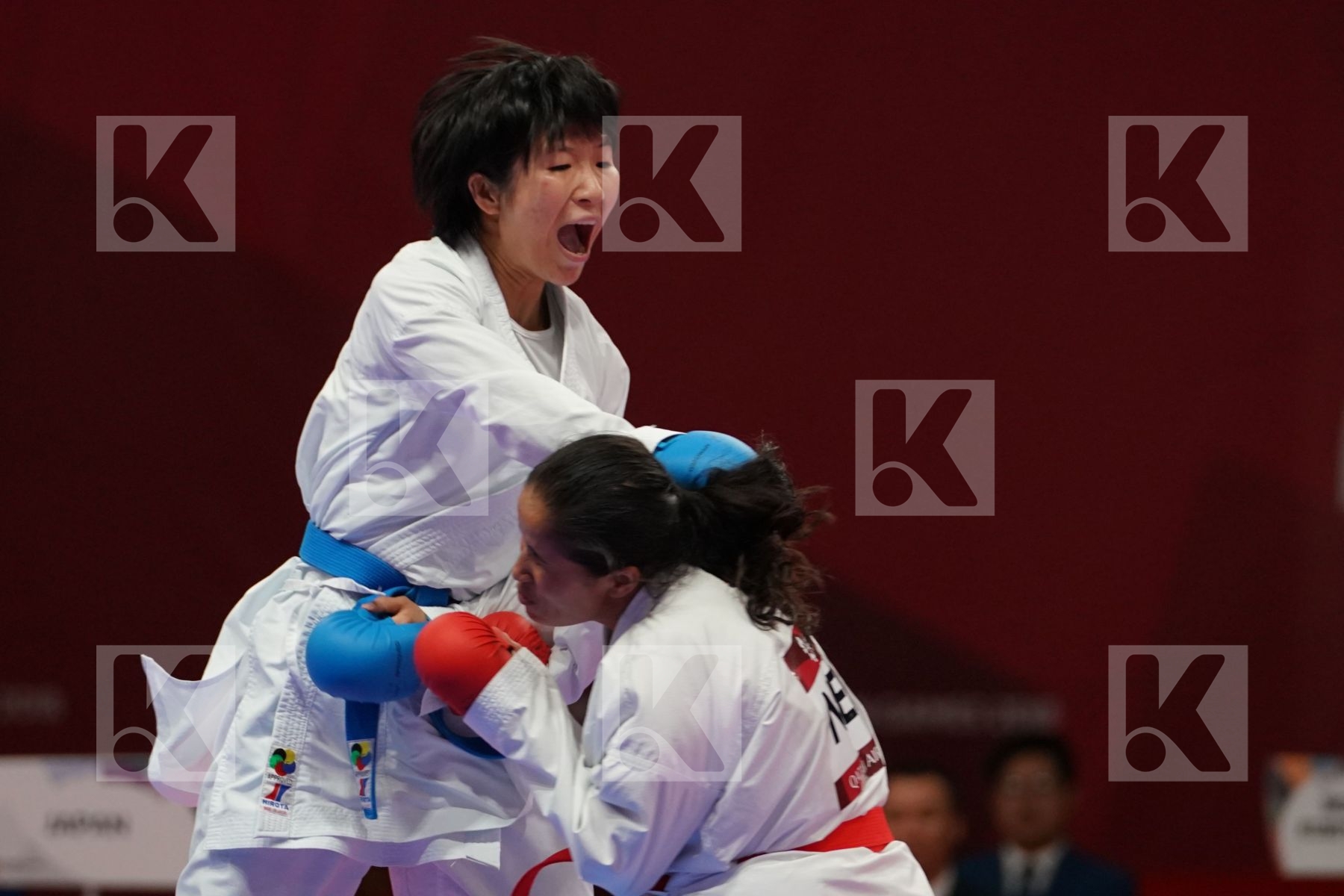 ANU ADHIKARI (NEPAL) vs MIHO MIYAHARA (JAPAN) in Senior Kumite -50 Kg - bronze