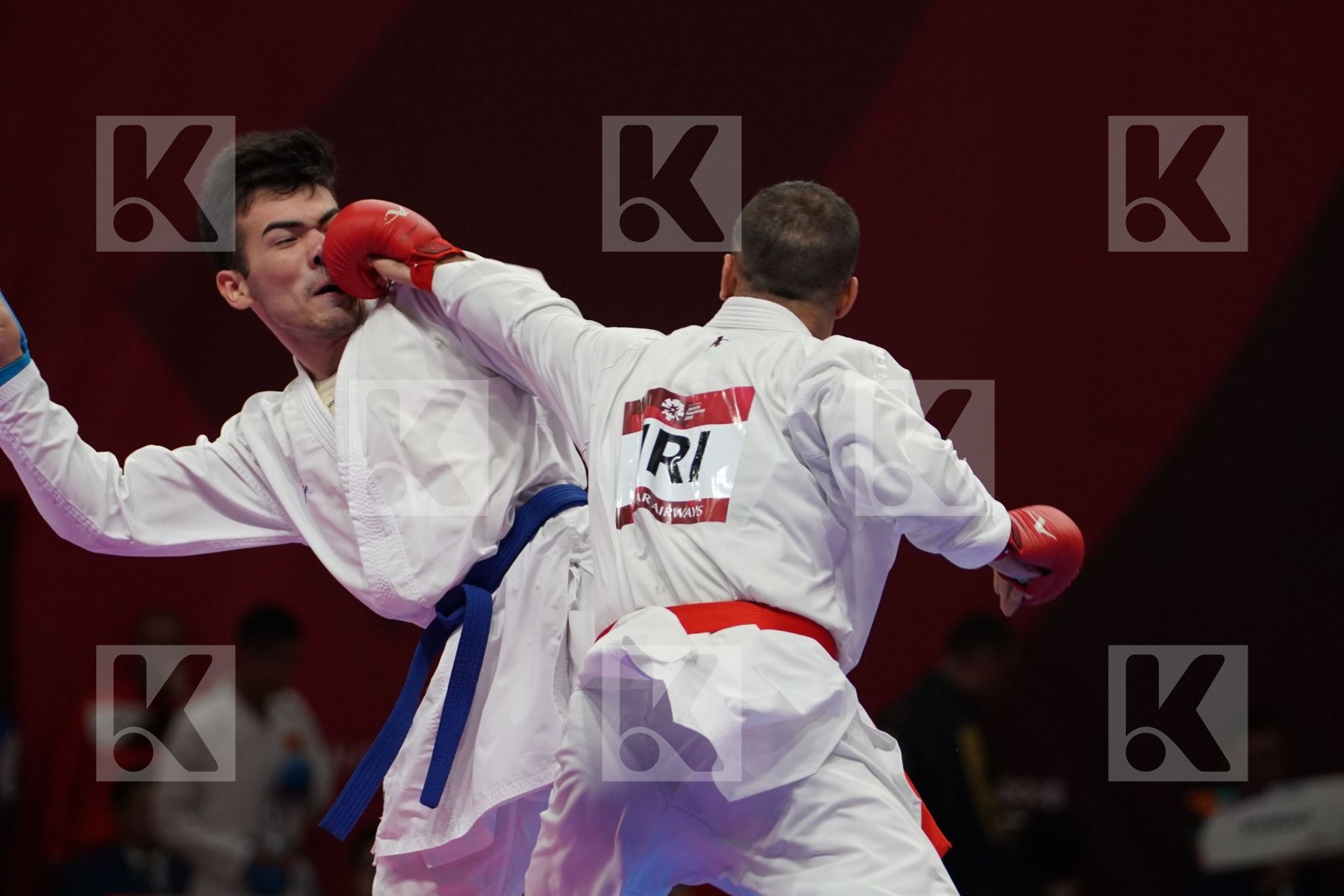 ZABIOLLAH POORSHAB (ISLAMIC REPUBLIC OF IRAN) vs JAVOHIR HAIDAROV (TAJIKISTAN) in Senior Kumite Ð 84 Kg - Qualification