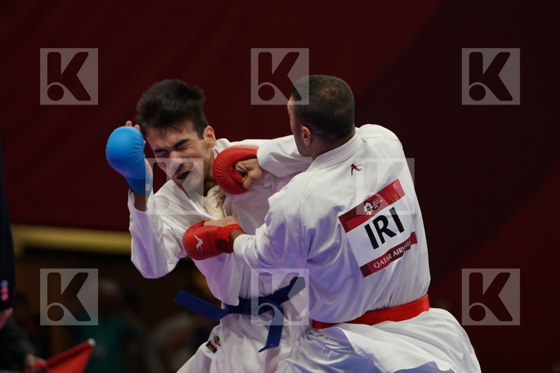 ZABIOLLAH POORSHAB (ISLAMIC REPUBLIC OF IRAN) vs JAVOHIR HAIDAROV (TAJIKISTAN) in Senior Kumite Ð 84 Kg - Qualification