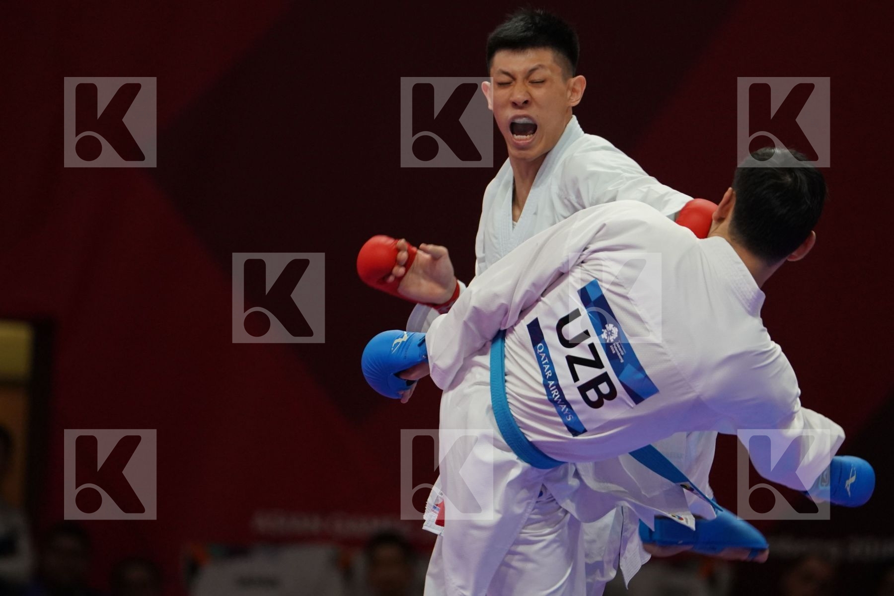 CHUNWEI WU (CHINESE TAIPEI) Vs SHAKHBOZ AKHATOV (UZBEKISTAN) in Senior Kumite Ð 84 Kg - Bronze