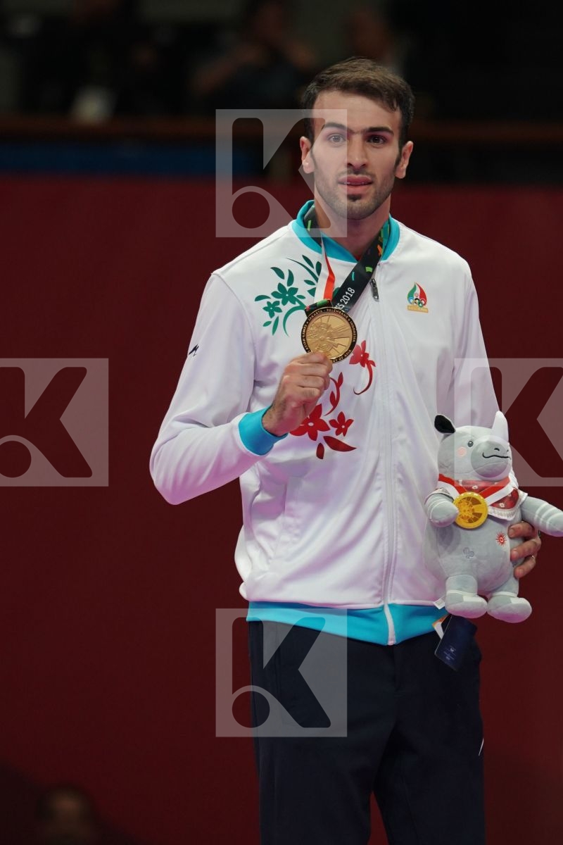 BAHMAN ASGARI GHONCHEH (ISLAMIC REPUBLIC OF IRAN) in  - podium ceremony