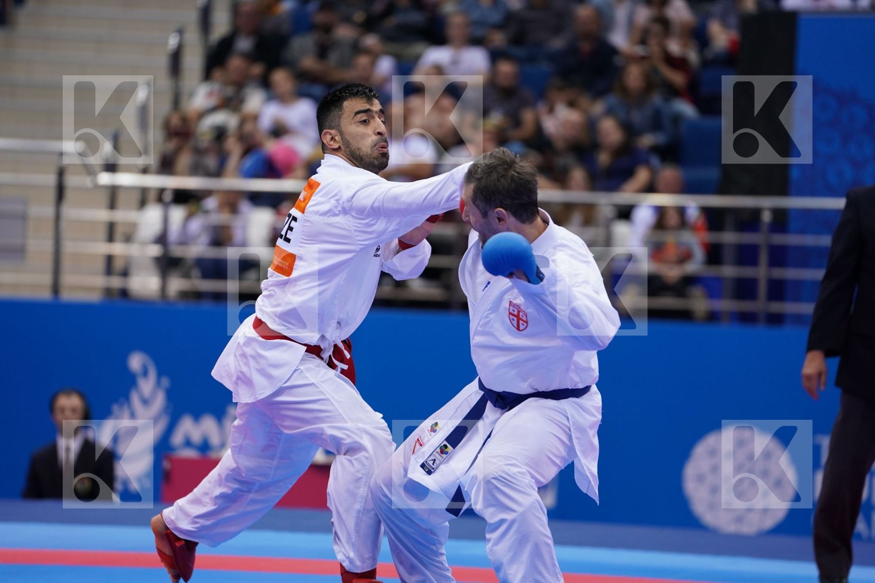 KVESIC IVAN (CROATIA) Vs MARTINA MICHELE (ITALY) in Senior Kumite -84 Kg - semi-final Bout