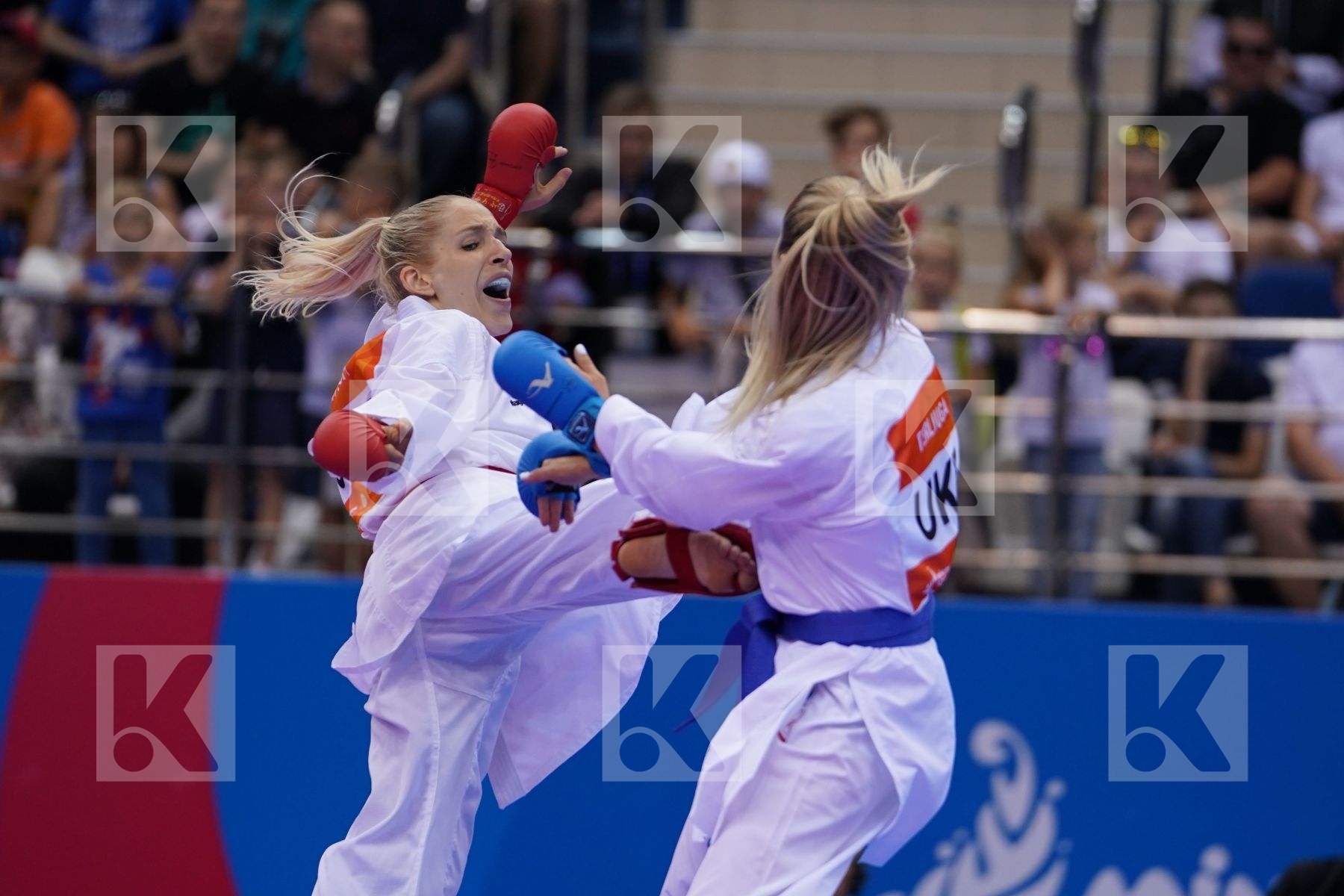 BITSCH JANA (GERMANY) Vs TERLIUGA ANZHELIKA (UKRAINE) in Senior Kumite -55 Kg - semi-final Bout
