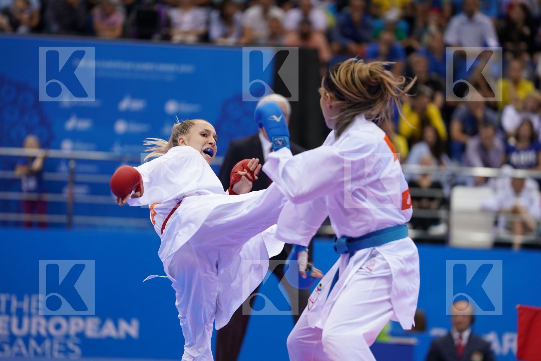 PHILIPPE GWENDOLINE (FRANCE) Vs RISTIC TJASA (SLOVENIA) in Senior Kumite -61 Kg - semi-final Bout