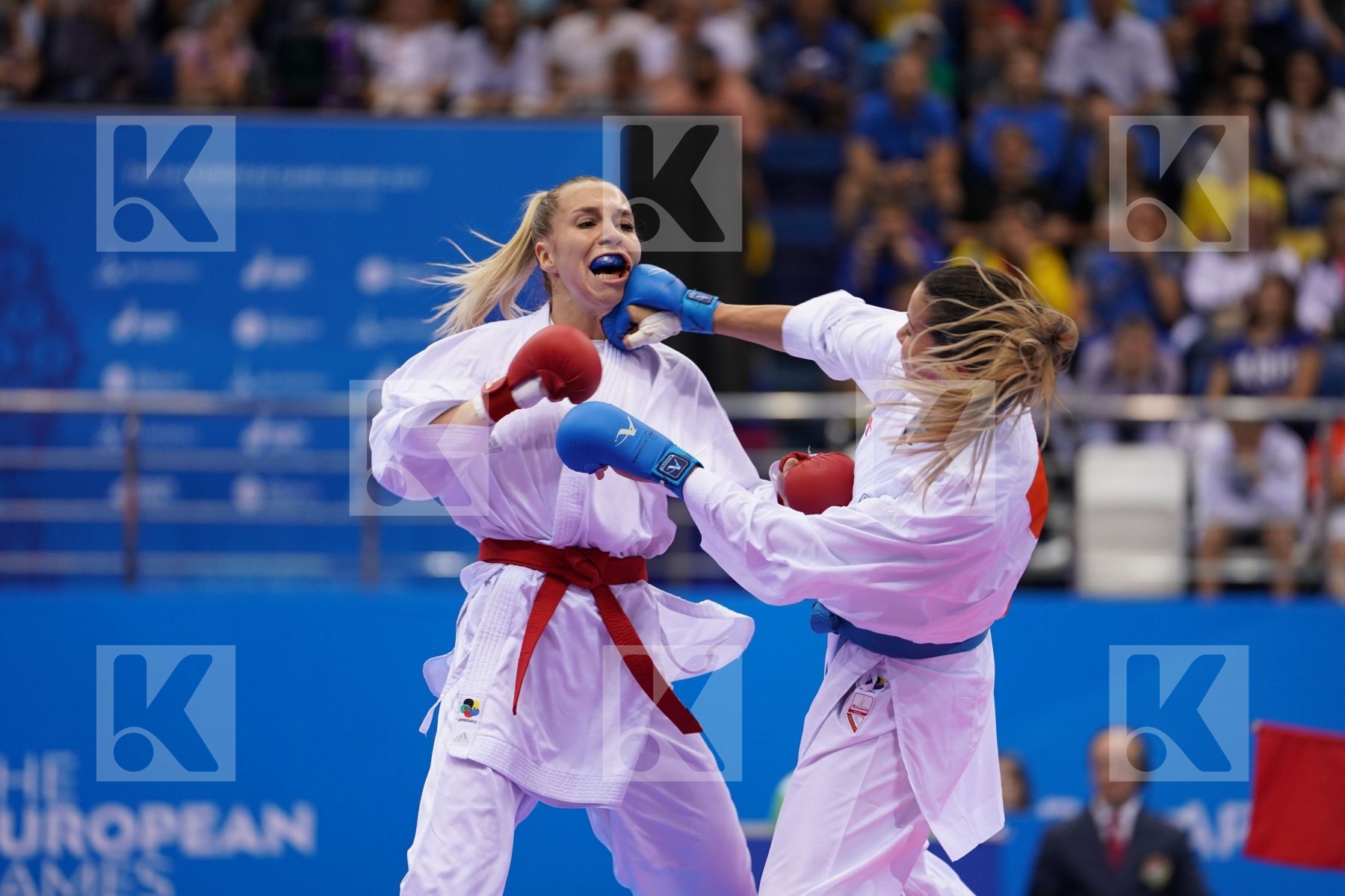 PHILIPPE GWENDOLINE (FRANCE) Vs RISTIC TJASA (SLOVENIA) in Senior Kumite -61 Kg - semi-final Bout