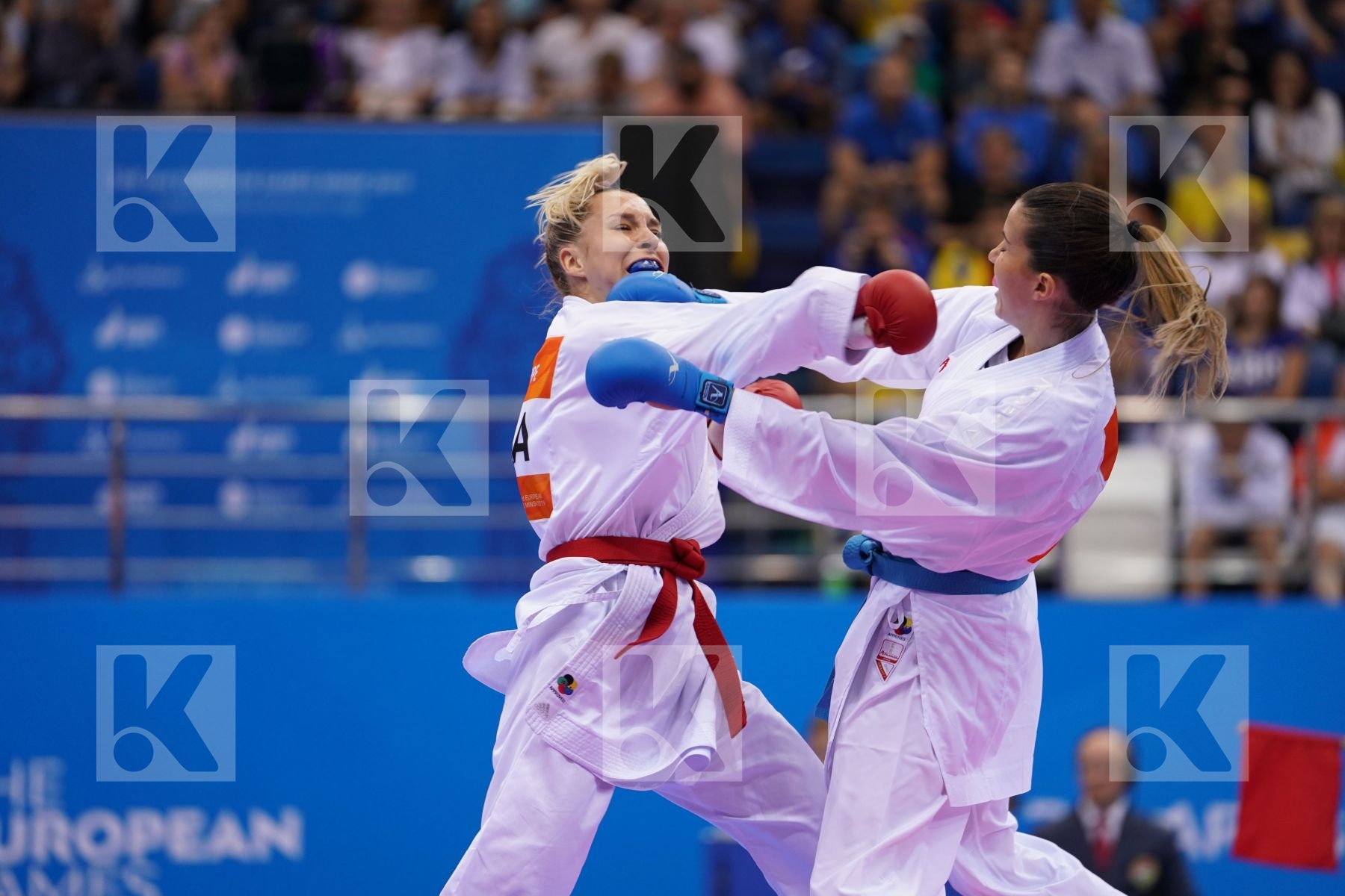PHILIPPE GWENDOLINE (FRANCE) Vs RISTIC TJASA (SLOVENIA) in Senior Kumite -61 Kg - semi-final Bout