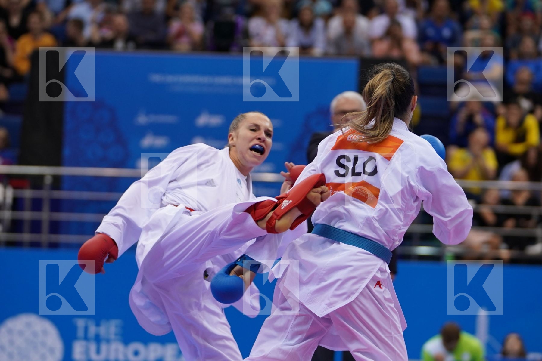 PHILIPPE GWENDOLINE (FRANCE) Vs RISTIC TJASA (SLOVENIA) in Senior Kumite -61 Kg - semi-final Bout