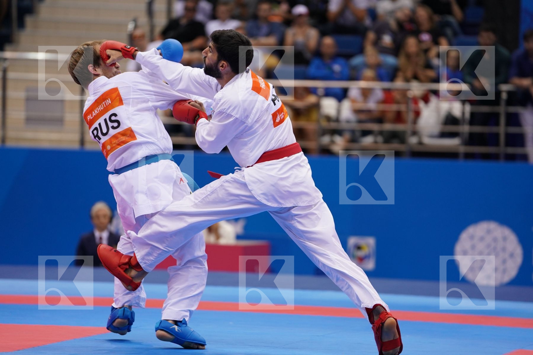 FARZALIYEV FIRDOVsI (AZERBAIJAN) Vs PLAKHUTIN EVGENY (RUSSIAN FEDERATION) in Senior Kumite -60 Kg - semi-final Bout