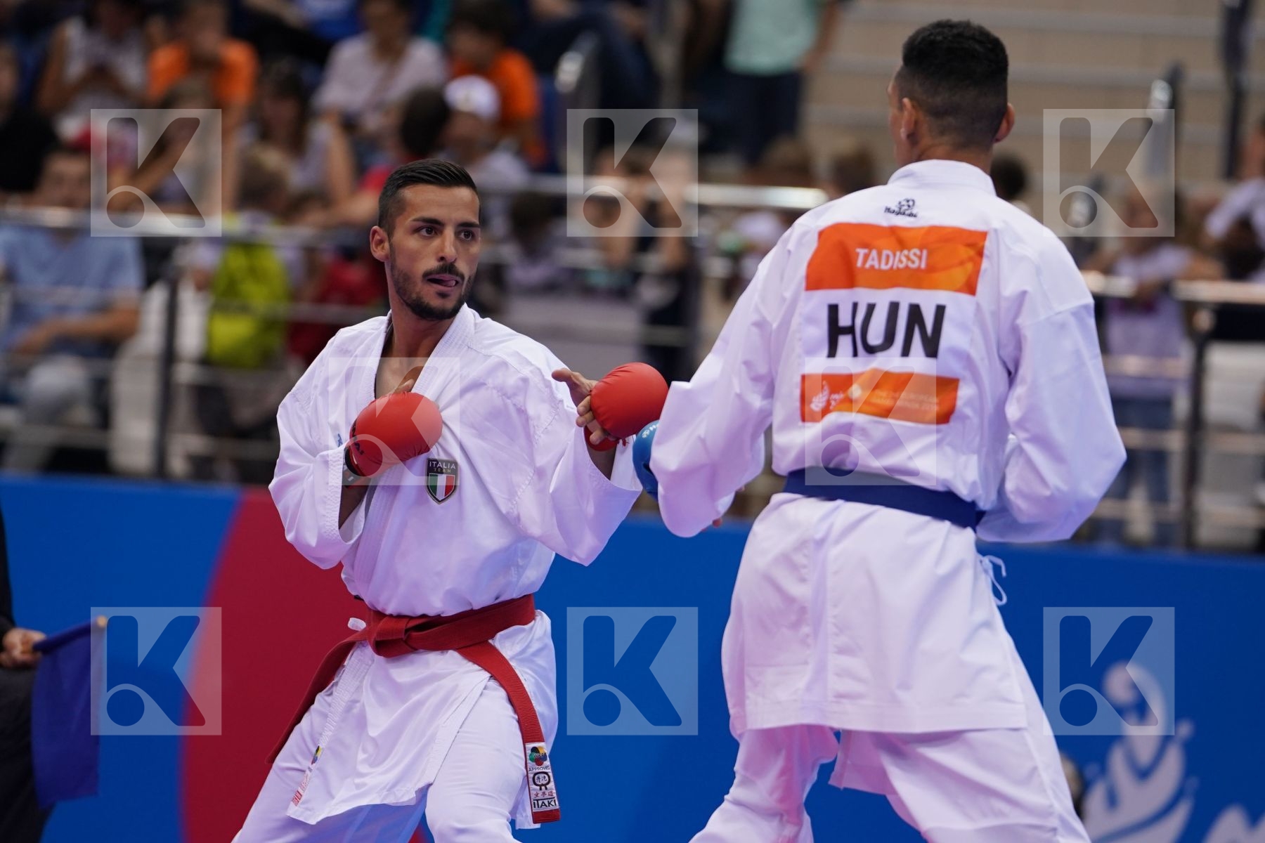 MARESCA LUCA (ITALY) Vs TADISSI YVES MARTIAL (HUNGARY) in Senior Kumite -67 Kg - semi-final Bout