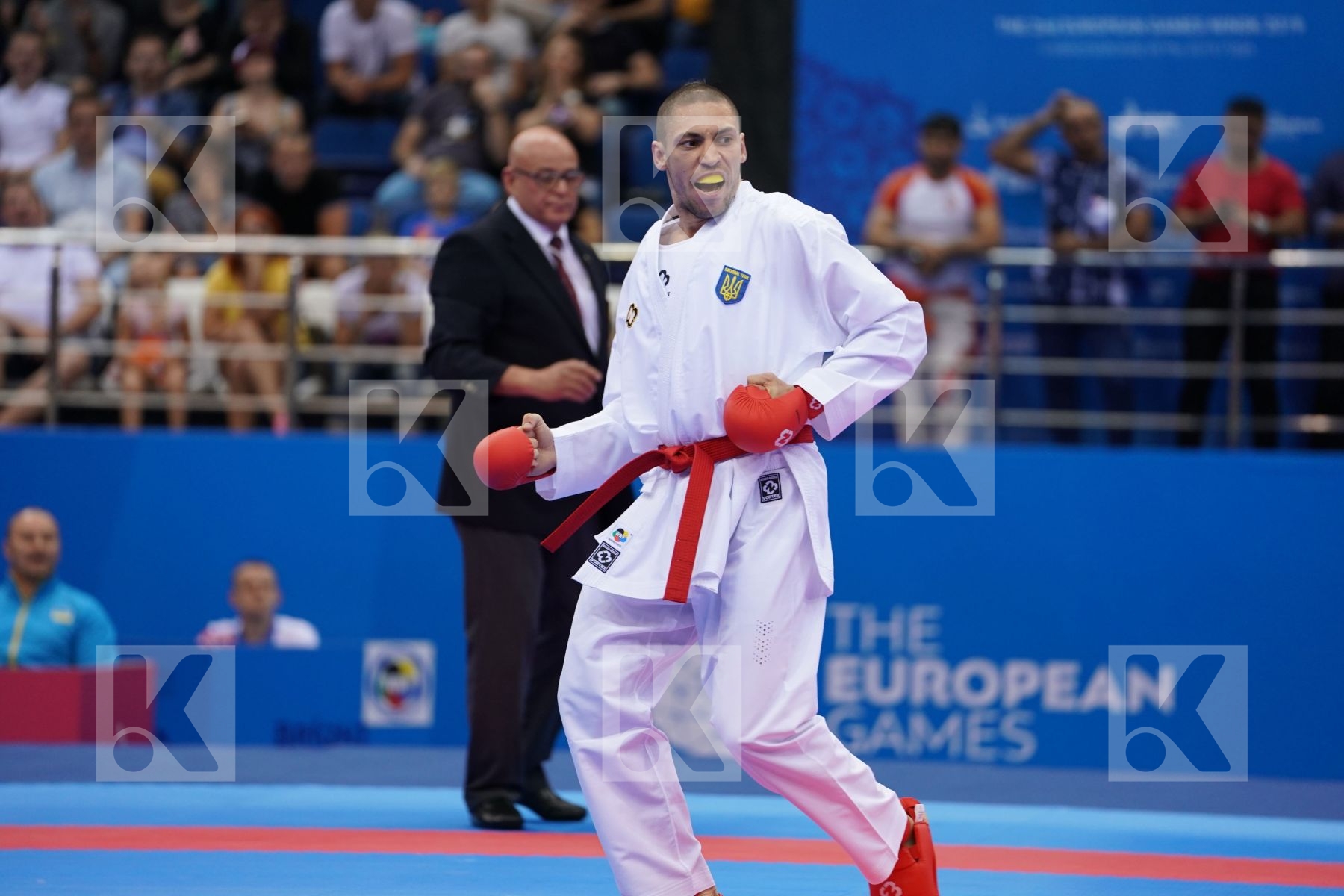 HORUNA STANISLAV (UKRAINE) Vs HARSPATAKI GABOR (HUNGARY) in Senior Kumite -75 Kg - semi-final Bout