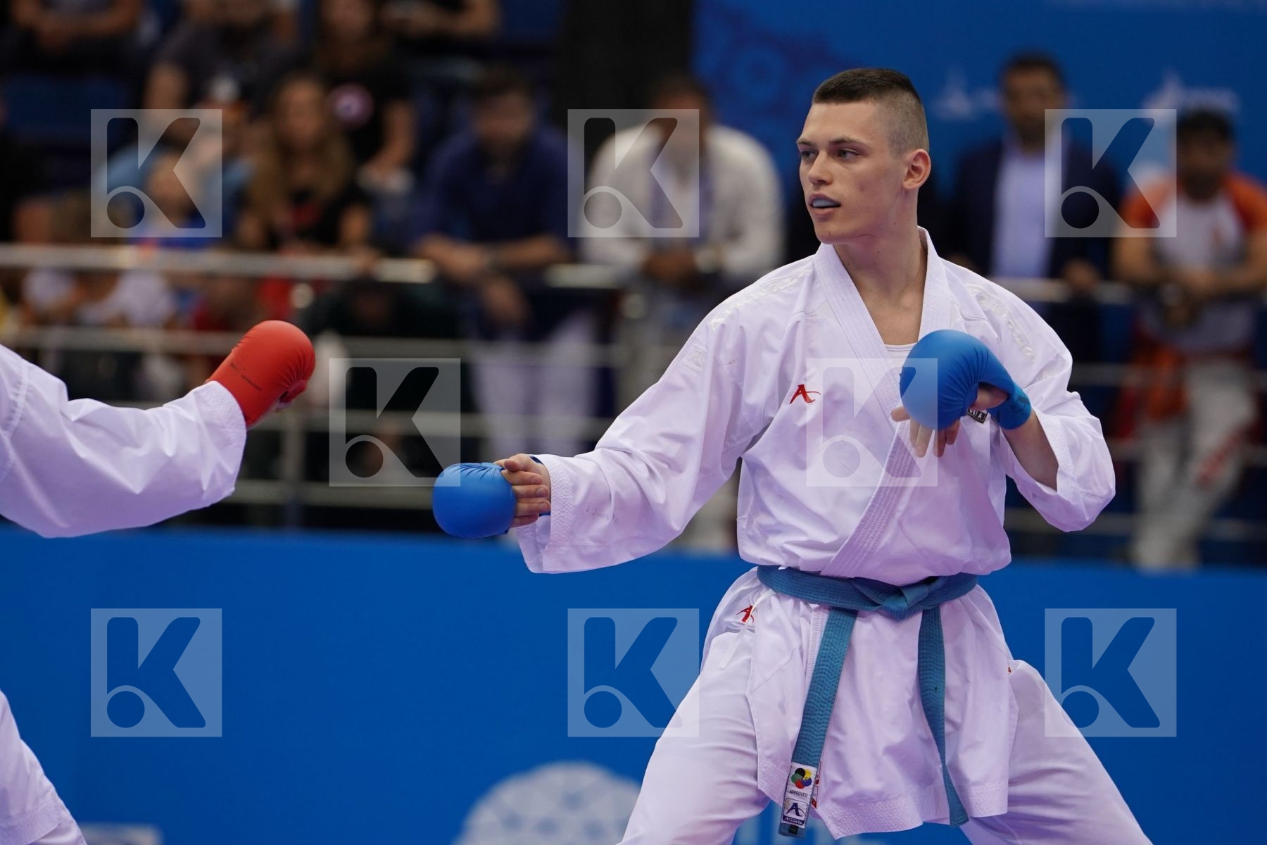 AGHAYEV RAFAEL (AZERBAIJAN) Vs ARTAMONOV PAVEL (ESTONIA) in Senior Kumite -75 Kg - semi-final Bout