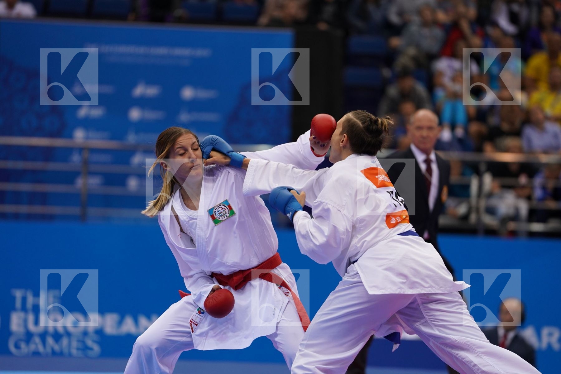 ZARETSKA IRINA (AZERBAIJAN) vs SEMERARO SILVIA (ITALY) in Senior Kumite -68 Kg - Final Bout