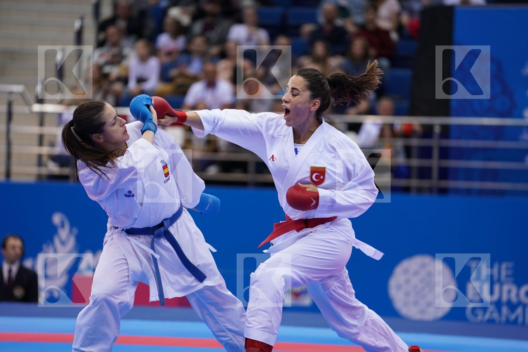 HOCAOGLU MELTEM (TURKEY) Vs PALACIO GONZALEZ LAURA (SPAIN) in Senior Kumite 68+ Kg - Final Bout