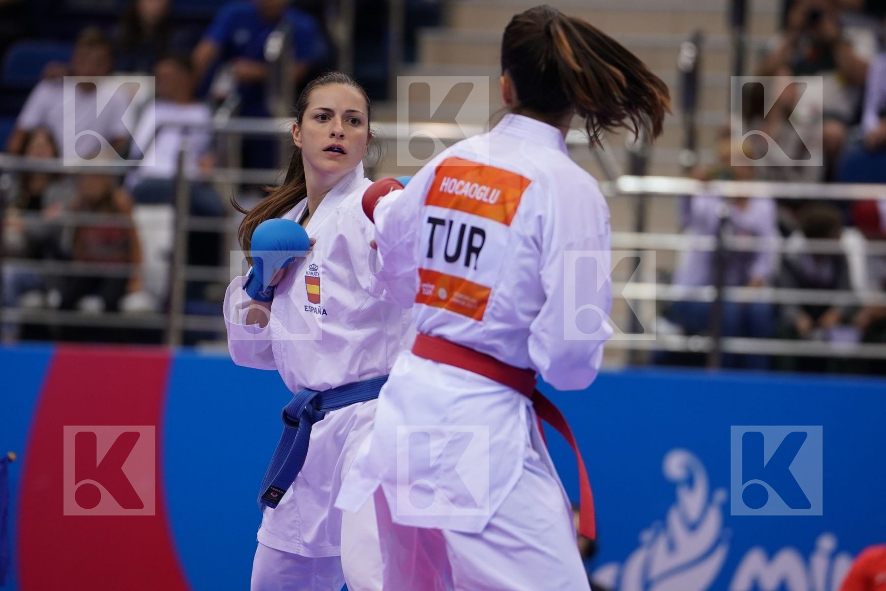 HOCAOGLU MELTEM (TURKEY) Vs PALACIO GONZALEZ LAURA (SPAIN) in Senior Kumite 68+ Kg - Final Bout