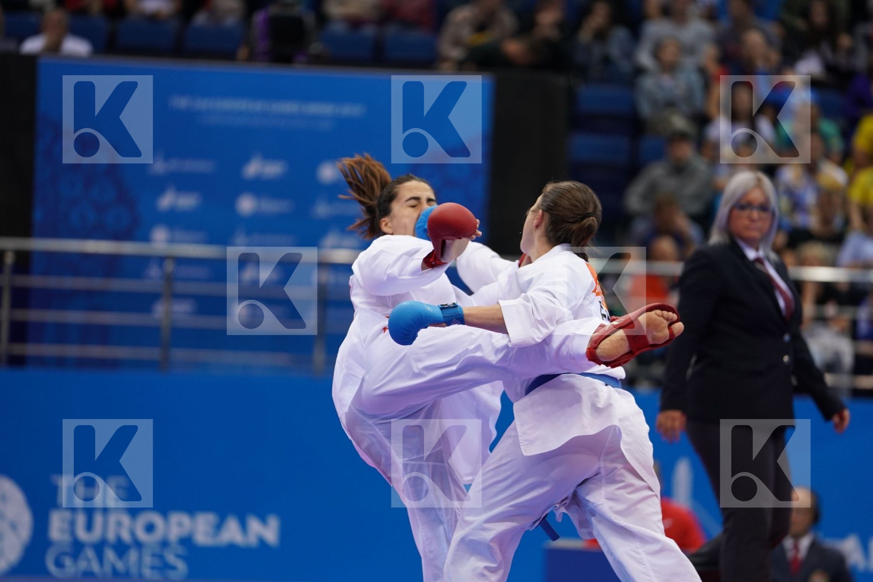 HOCAOGLU MELTEM (TURKEY) Vs PALACIO GONZALEZ LAURA (SPAIN) in Senior Kumite 68+ Kg - Final Bout
