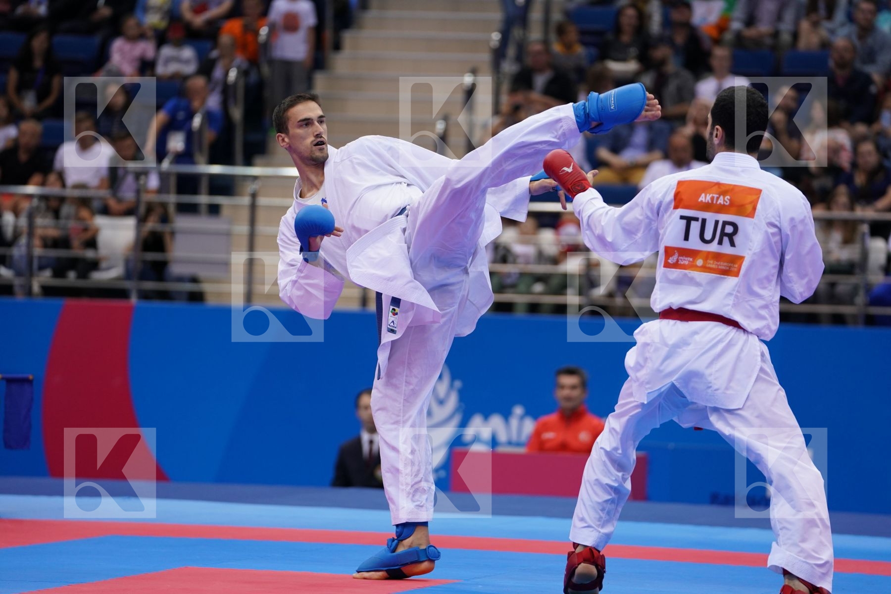 AKTAS UGUR (TURKEY) Vs KVESIC IVAN (CROATIA) in Senior Kumite -84 Kg - Final Bout