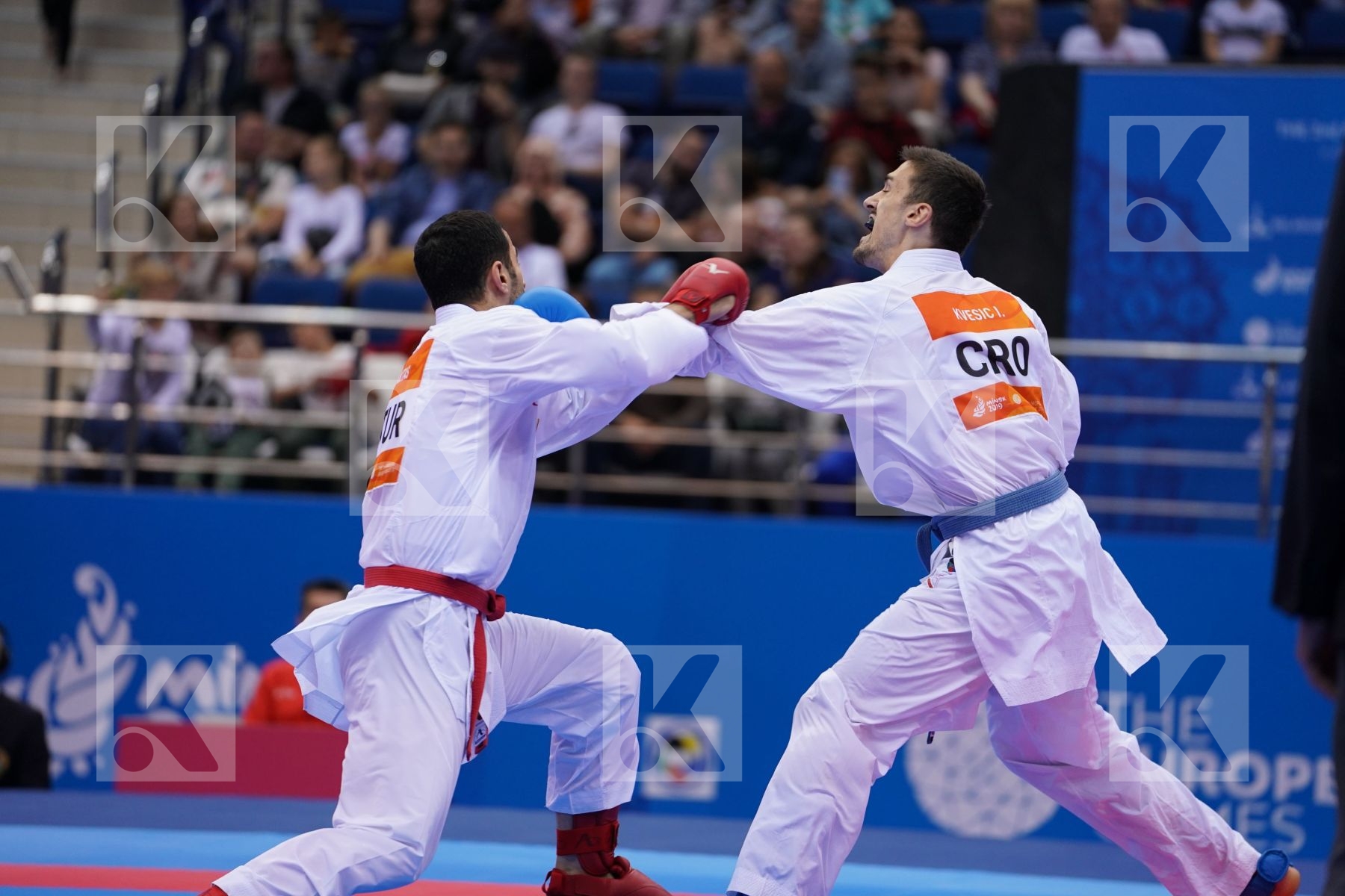 AKTAS UGUR (TURKEY) Vs KVESIC IVAN (CROATIA) in Senior Kumite -84 Kg - Final Bout