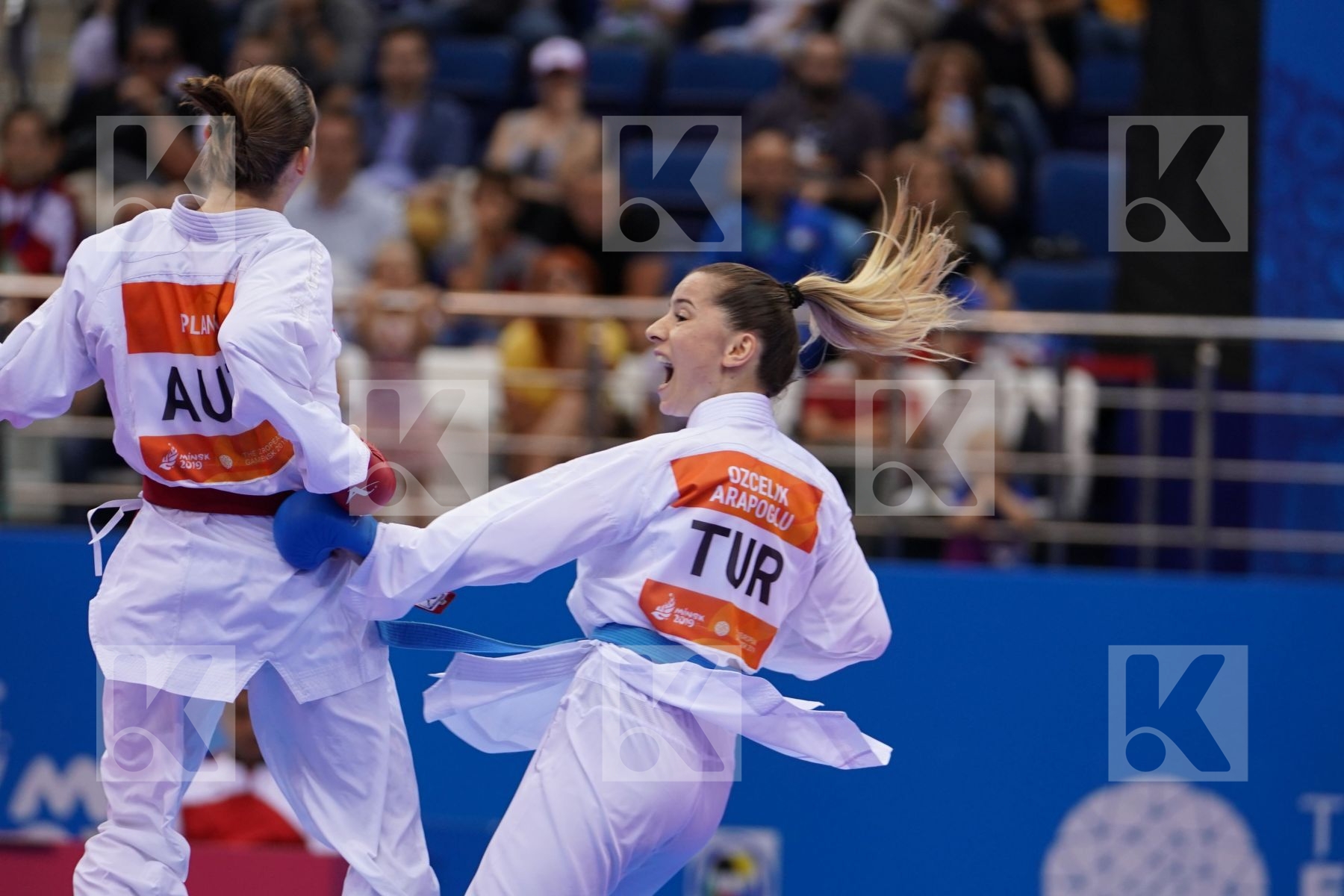 PLANK BETTINA (AUSTRIA) Vs OZCELIK ARAPOGLU SERAP (TURKEY) in Senior Kumite -50 Kg - Final Bout
