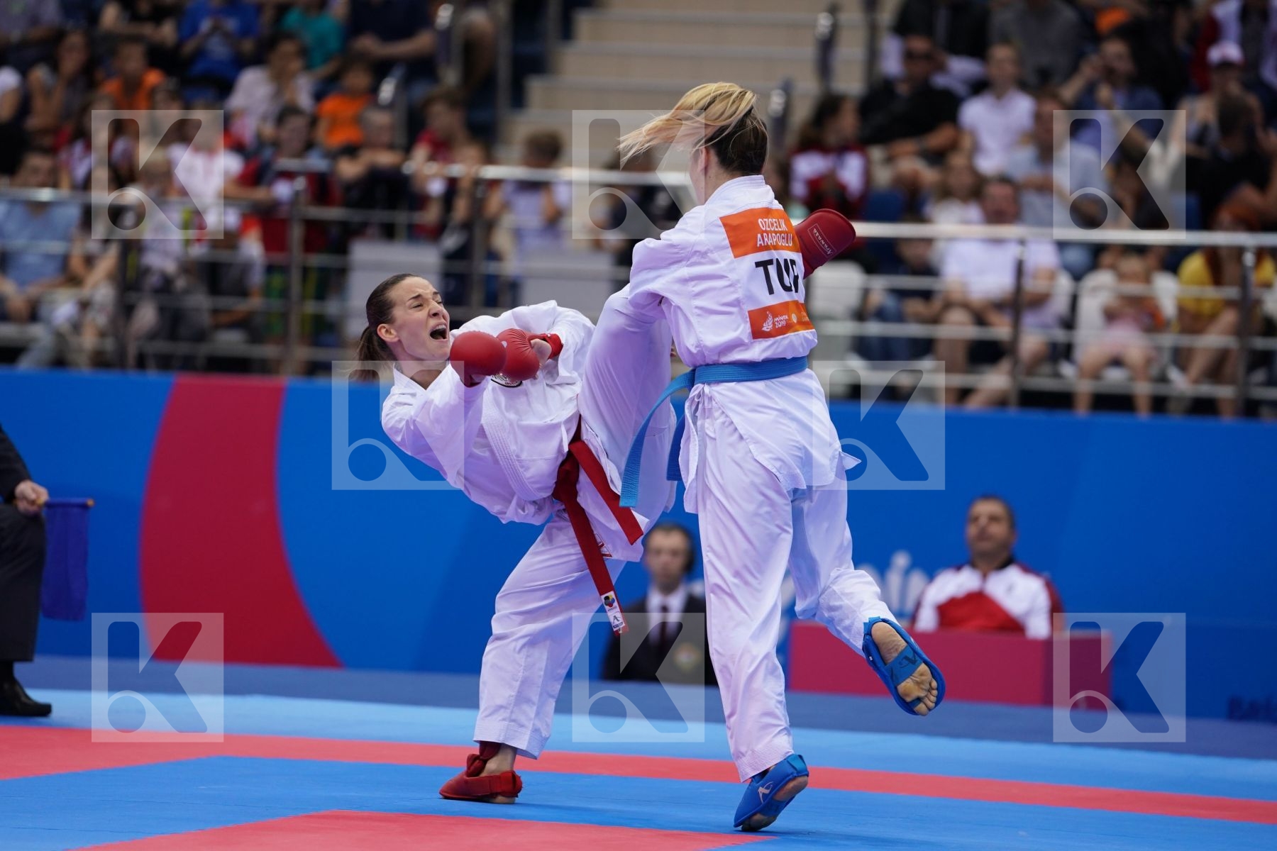 PLANK BETTINA (AUSTRIA) Vs OZCELIK ARAPOGLU SERAP (TURKEY) in Senior Kumite -50 Kg - Final Bout
