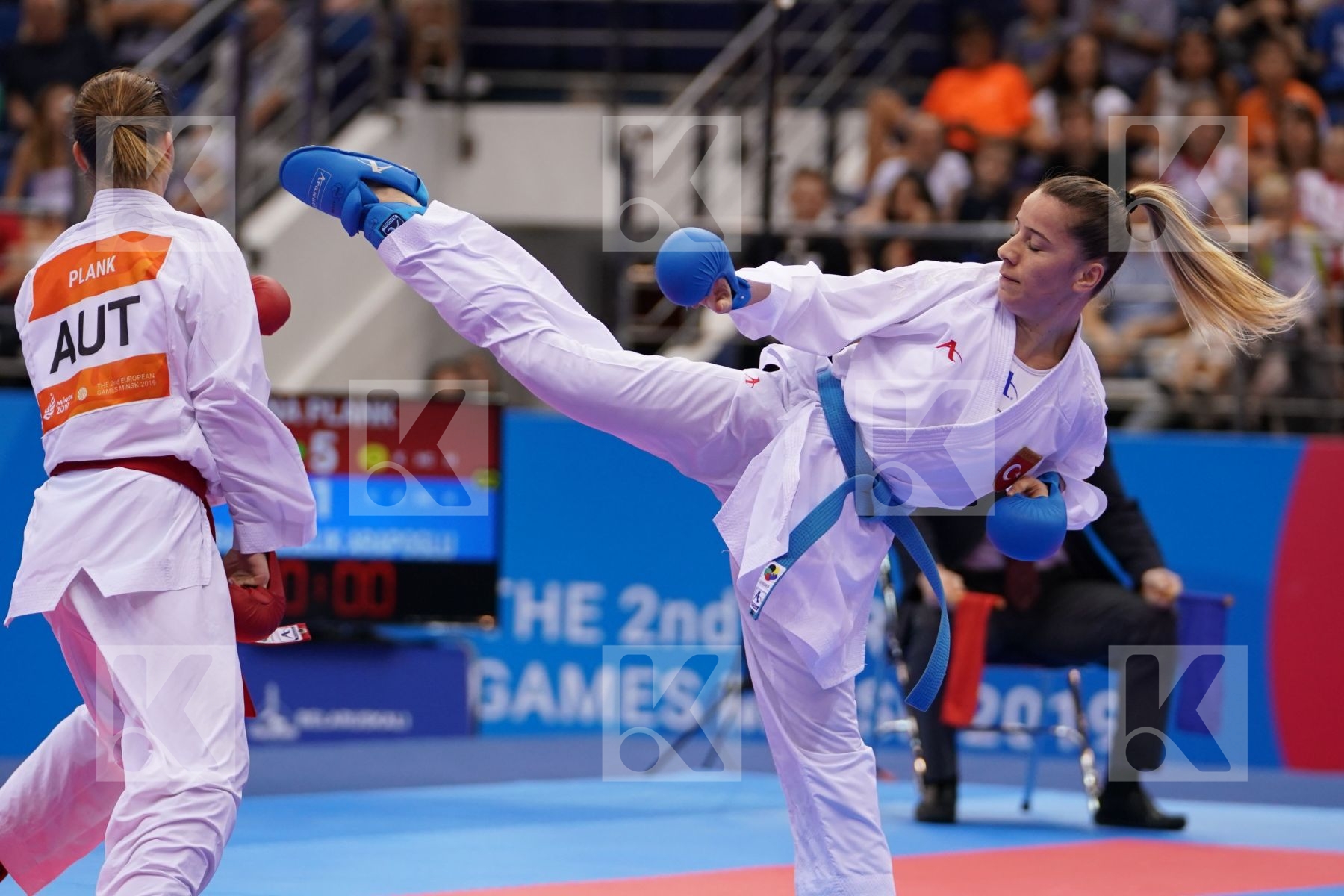 PLANK BETTINA (AUSTRIA) Vs OZCELIK ARAPOGLU SERAP (TURKEY) in Senior Kumite -50 Kg - Final Bout